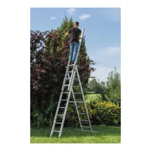 MUNK | Mehrzweckleiter 3-teilig mit nivello®-Traverse 3x13 Sprossen – Bild 8