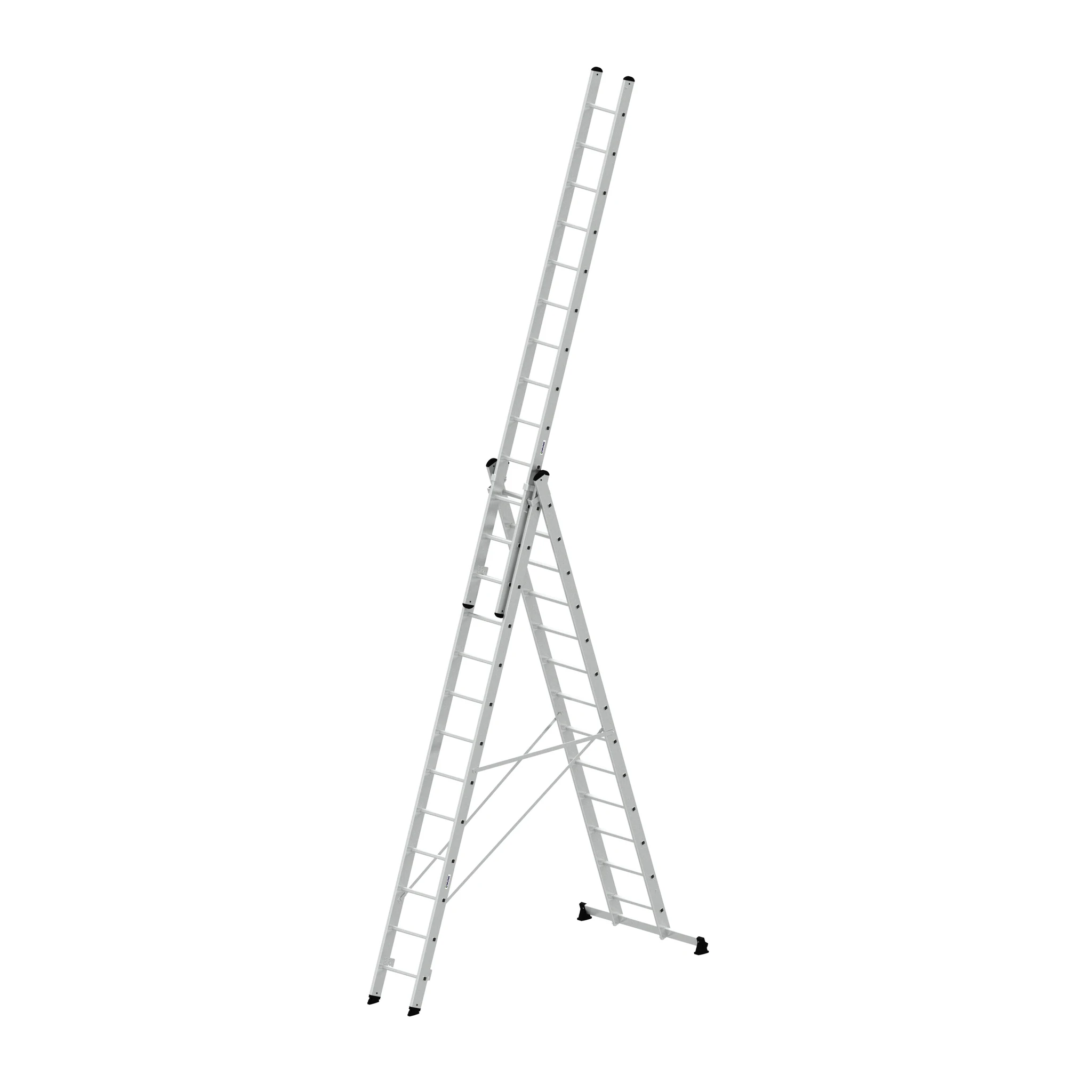 MUNK | Mehrzweckleiter 3-teilig mit nivello®-Traverse 3x13 Sprossen