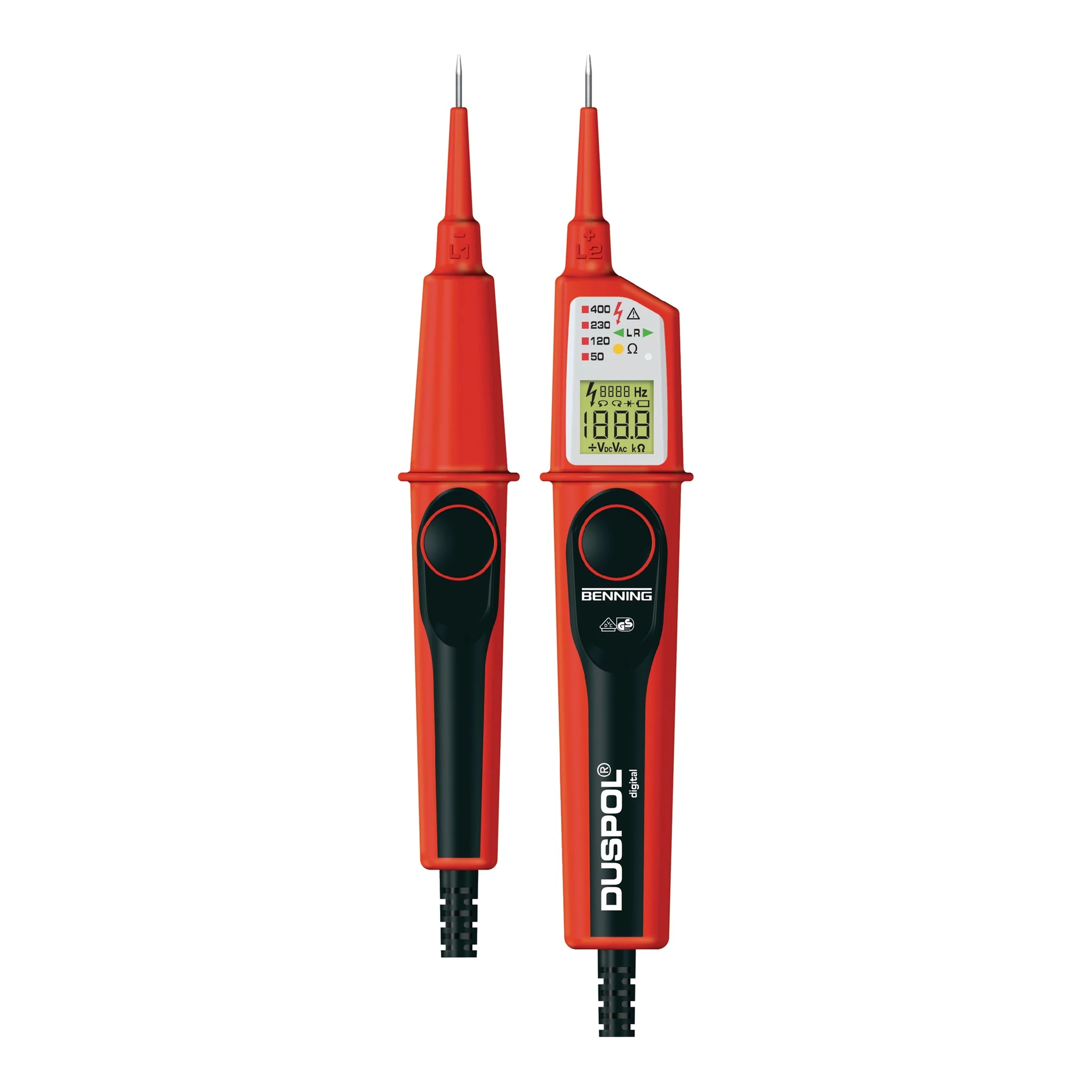BENNING | Spannungs-/Durchgangsprüfer | 1-1000 V AC/1-1200 V DC