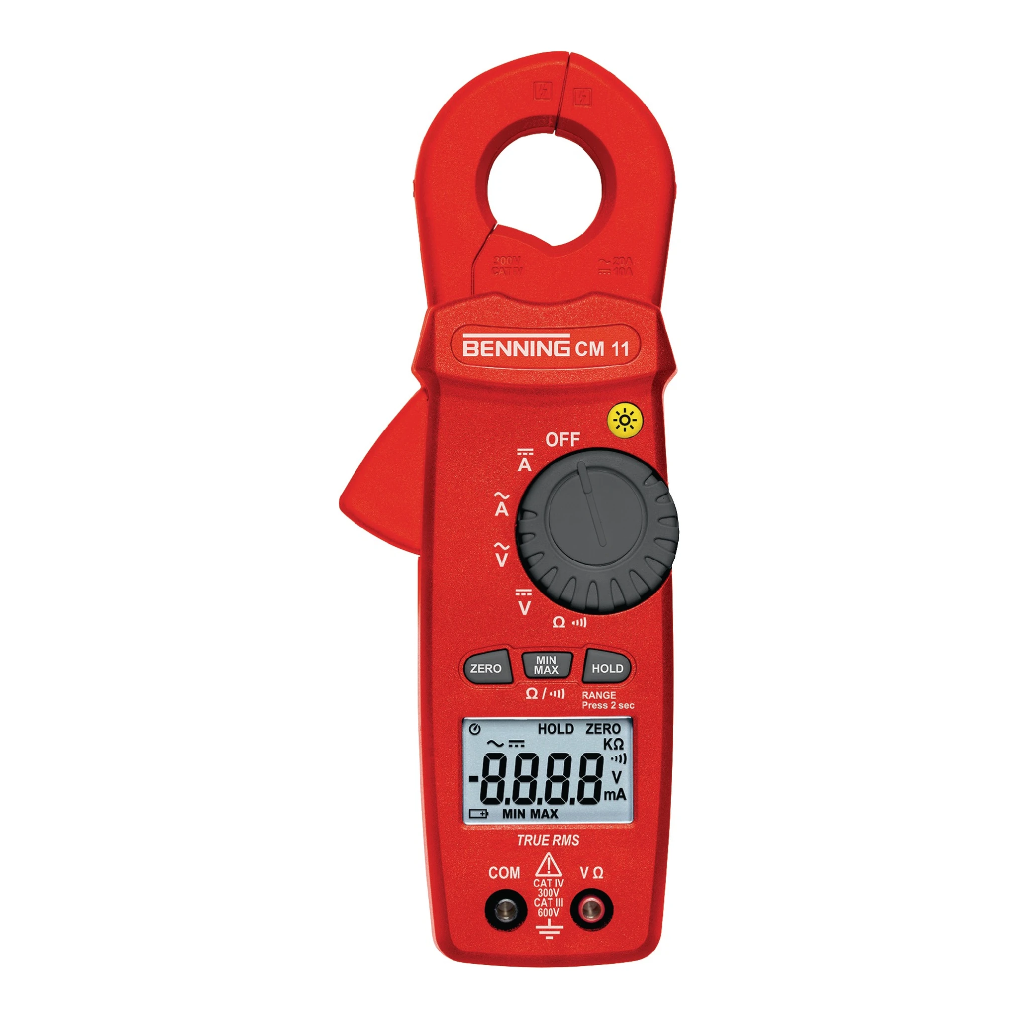 BENNING | Stromzangenmultimeter | 0,1 mA-20 A AC, 0,1 mA-10 A DC | CAT IV 300 V