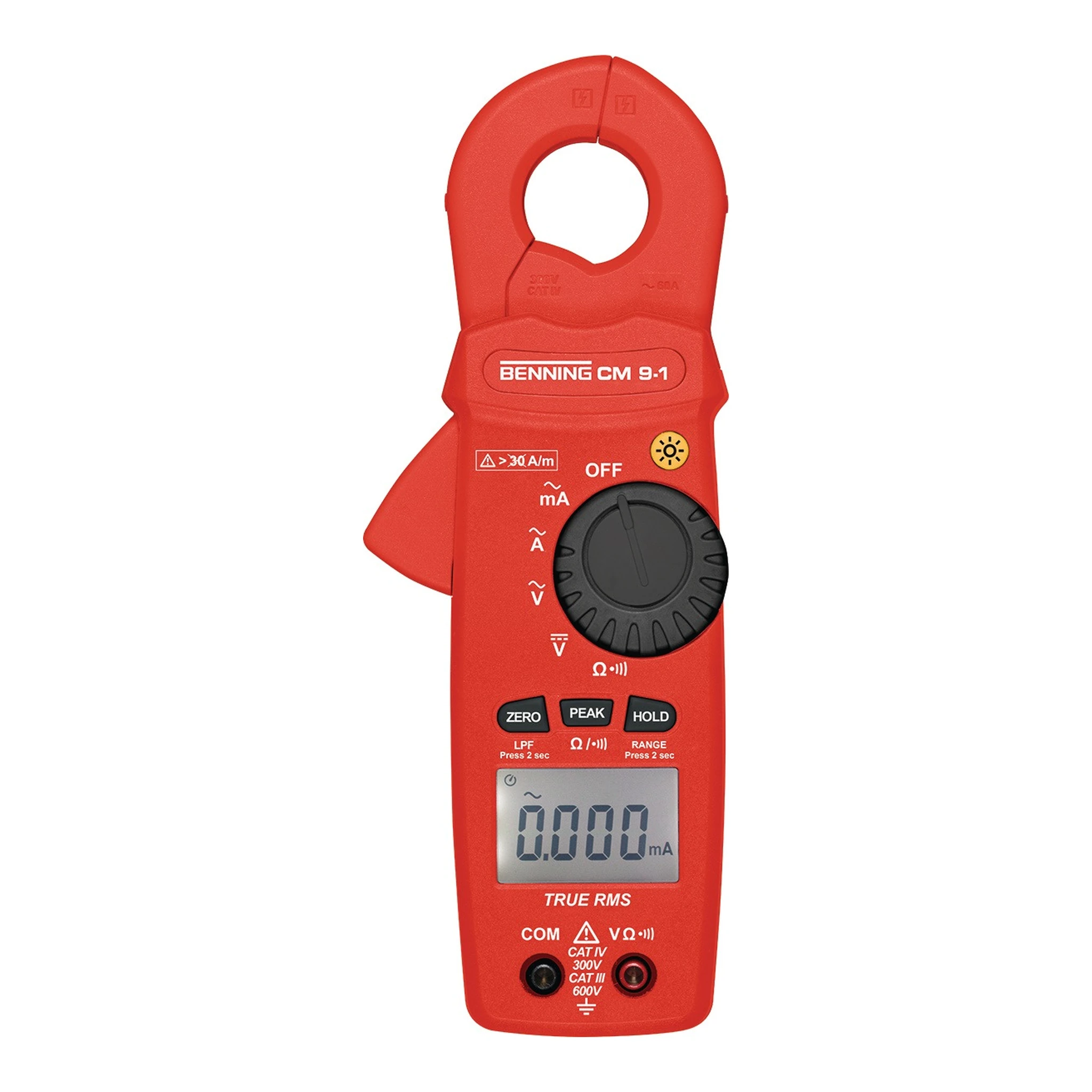 BENNING | Leckstromzange | Messbereich 0,010 mA - 60 A AC | Zangenöffnung max. 23 mm