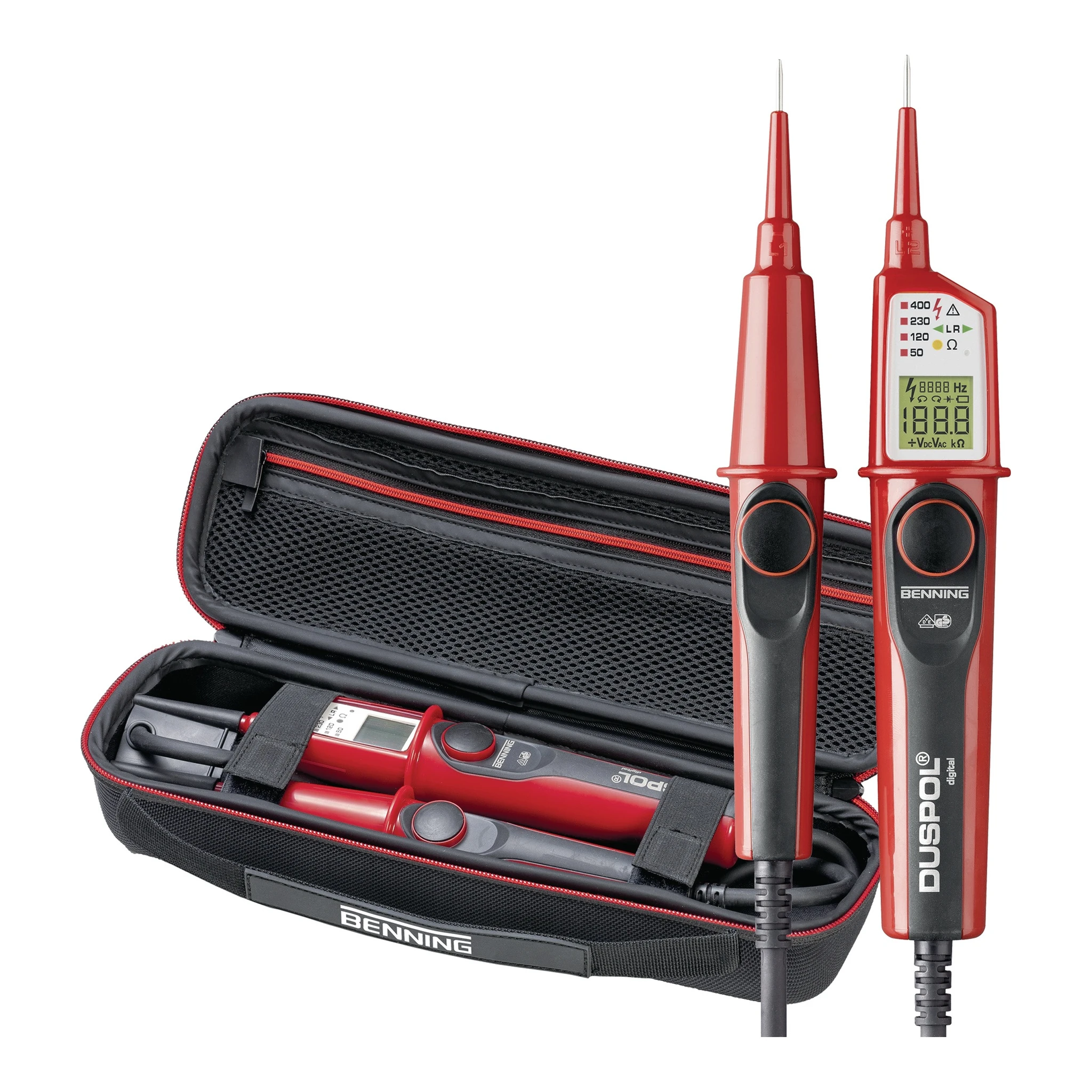 BENNING | Spannungs-/Durchgangsprüfer | 1-1000 V AC/1-1200 V DC
