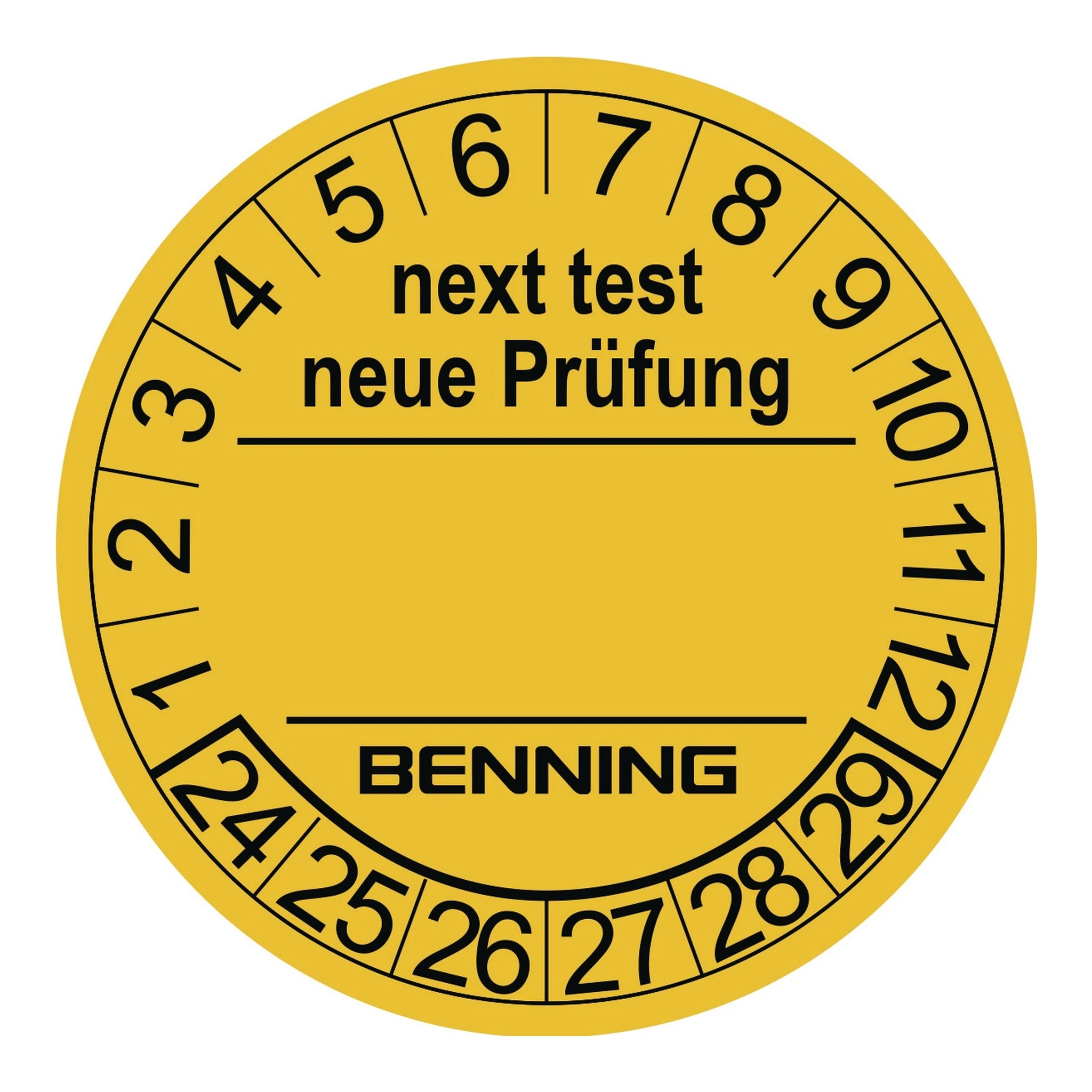 BENNING | Prüfplakette | Ø 30 mm