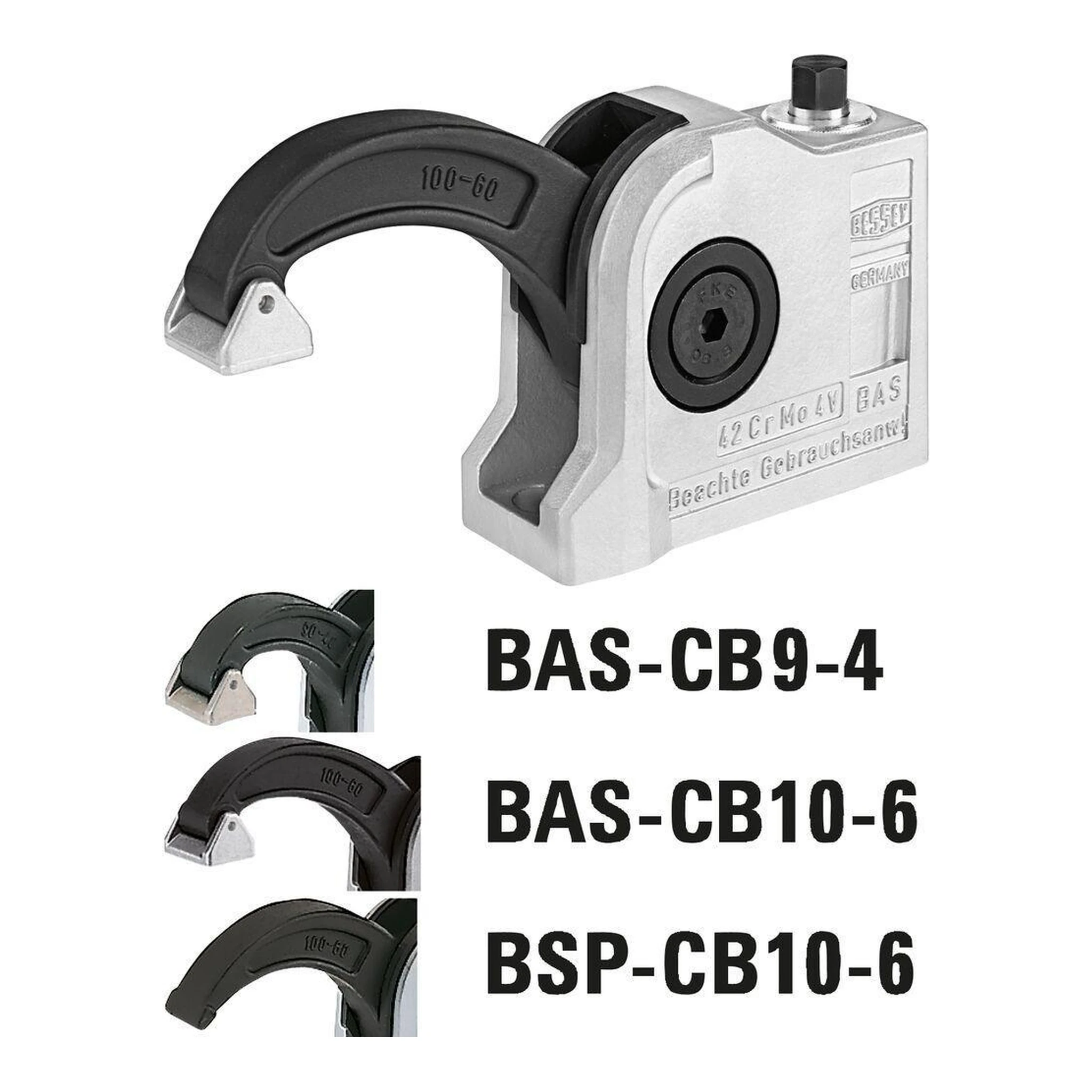 BESSEY | Compact-Spanner | Spannhöhe 88 mm Ausladung 40 mm | mit AL-Druckschuh