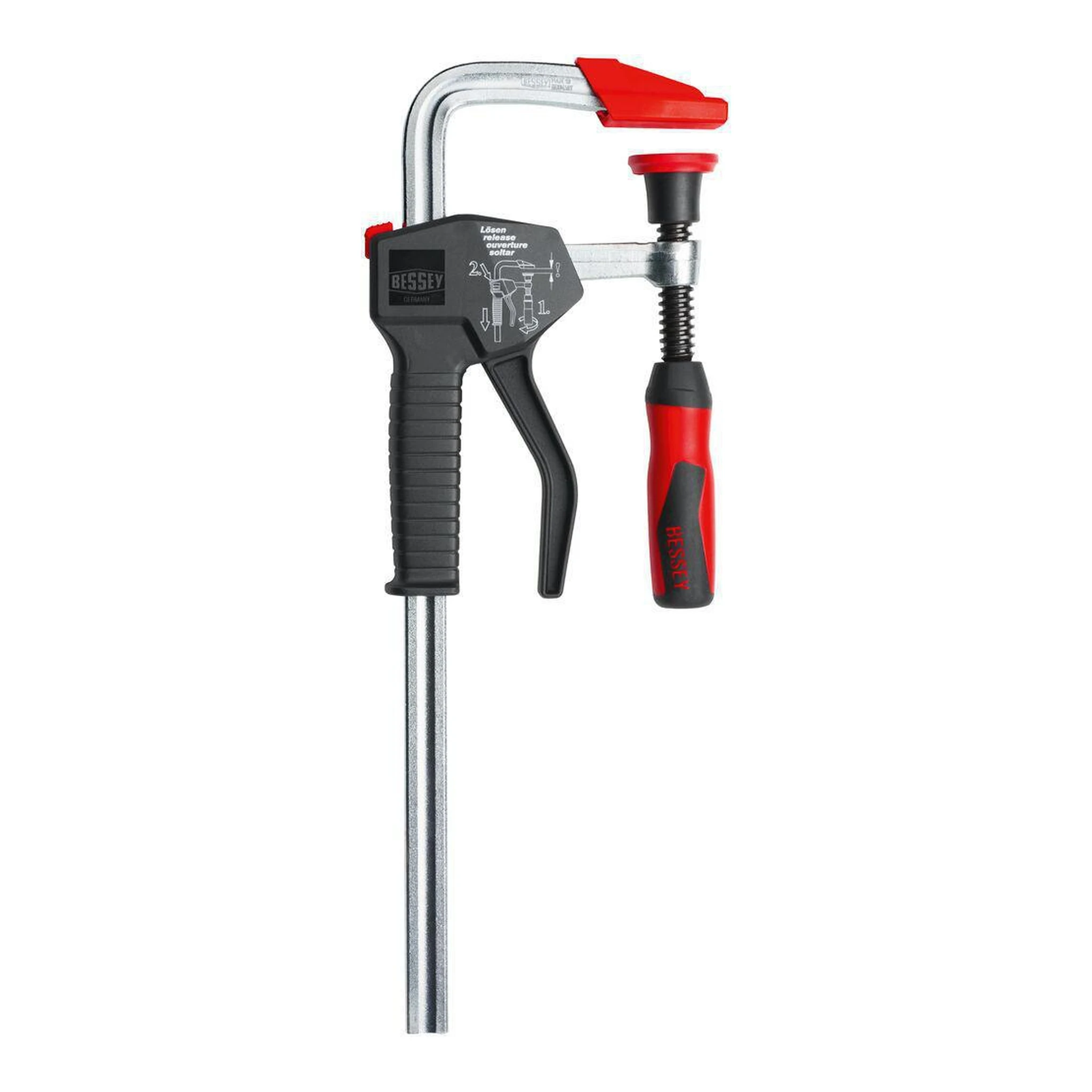 BESSEY | Einhandzwinge | Spannweite 300 mm | Ausladung 100 mm