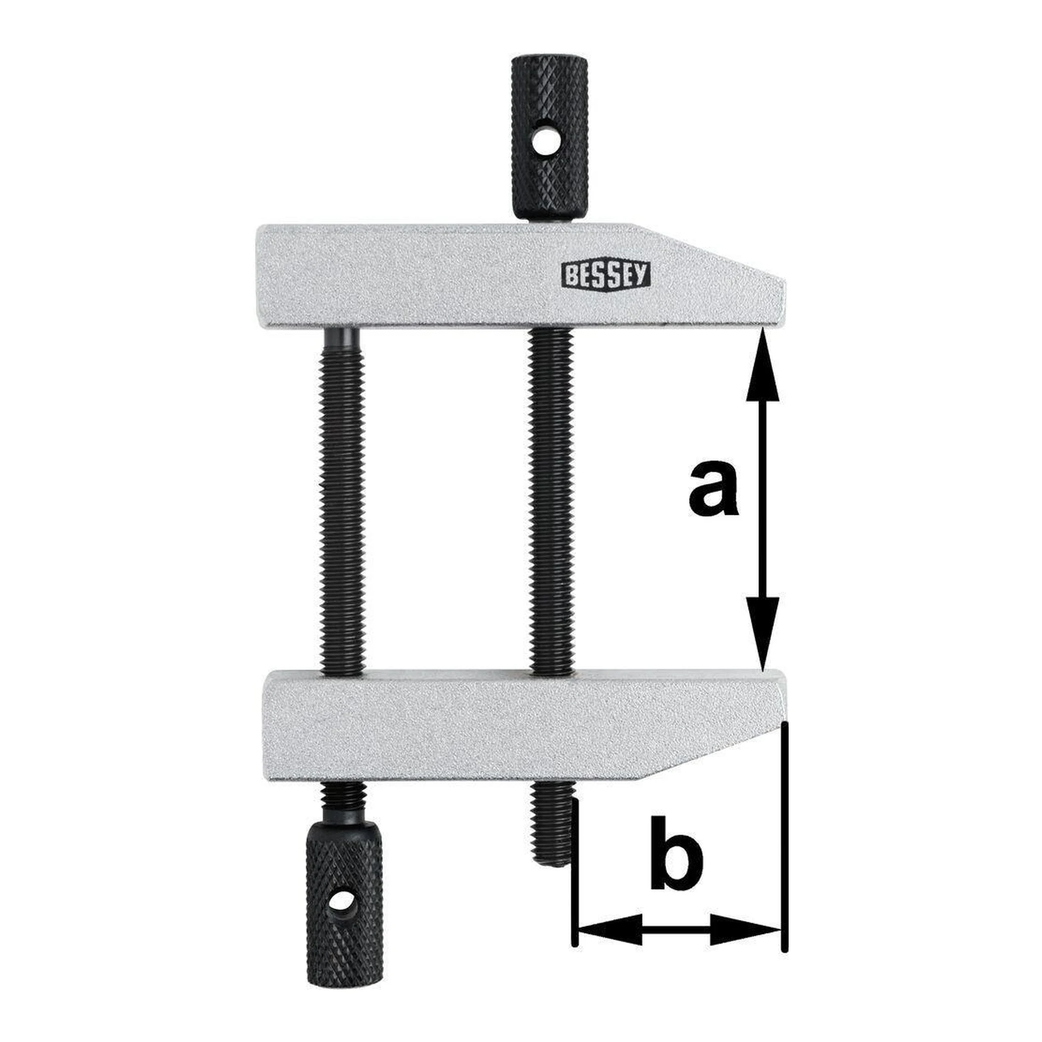 BESSEY | Parallelschraubzwinge | Spannweite 116 mm | Ausladung 72 mm