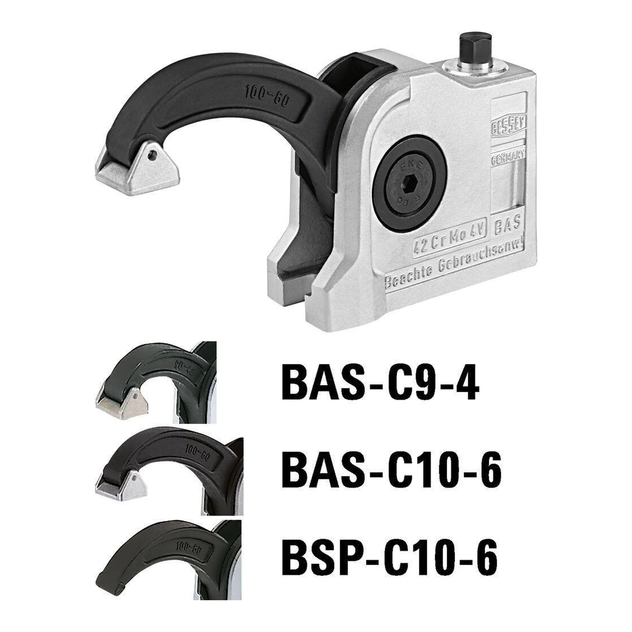 BESSEY | Compact-Spanner | Spannhöhe 97 mm Ausladung 60 mm | mit AL-Druckschuh