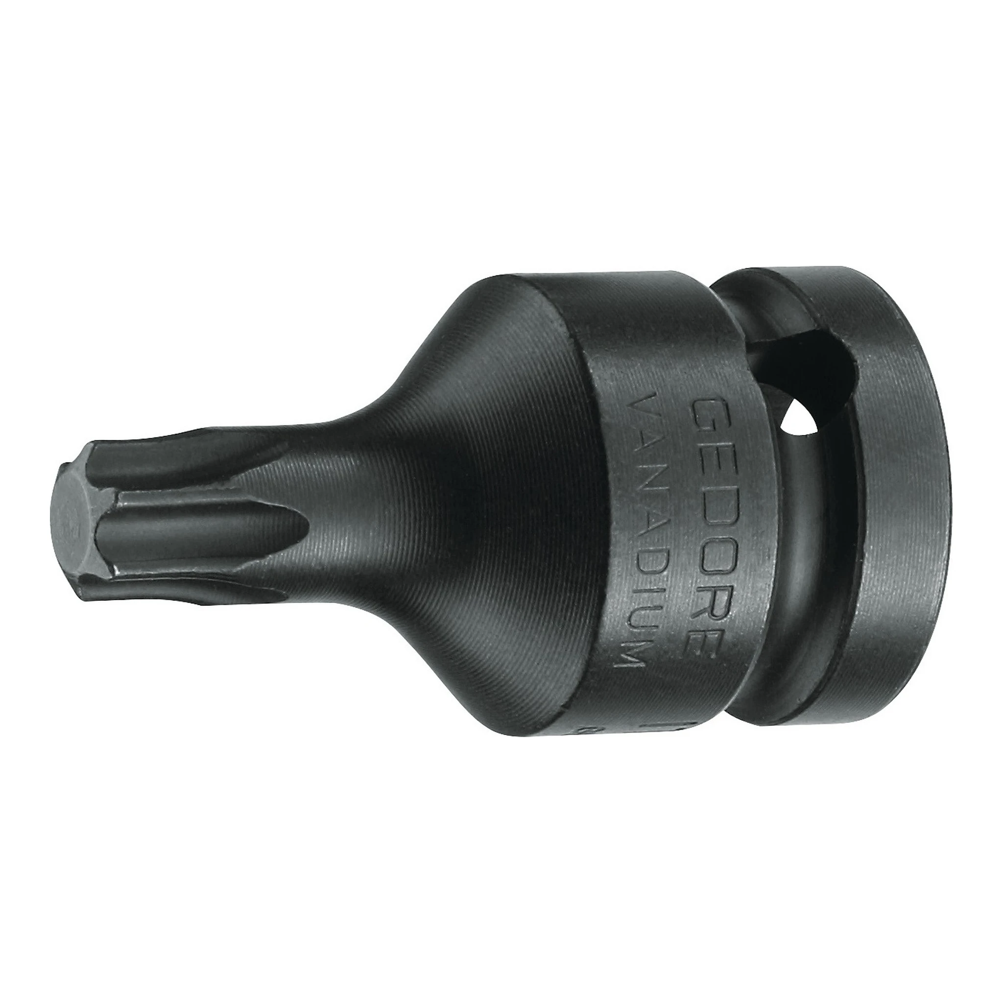 GEDORE | Kraftschraubersteckschlüsseleinsatz | 1/2 ″ | Schlüsselweite 11,22 mm T 55 Länge 47 mm