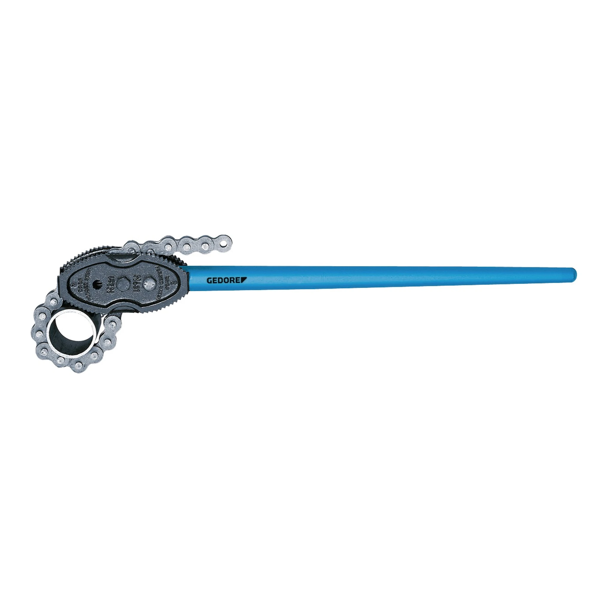 GEDORE | Kettenrohrzange | Gesamtlänge 710 mm Spannweite 13-89 mm | für Rohre 1/4-3 ″