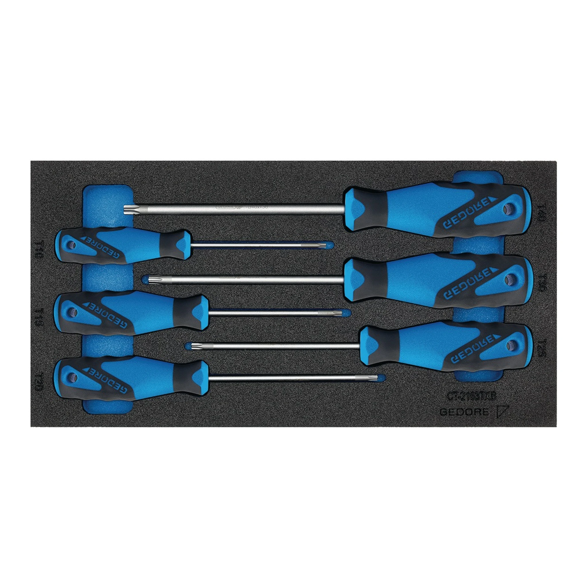 GEDORE | Werkzeugmodul | 6-teilig 1/3-Modul | Schraubendreher TORX