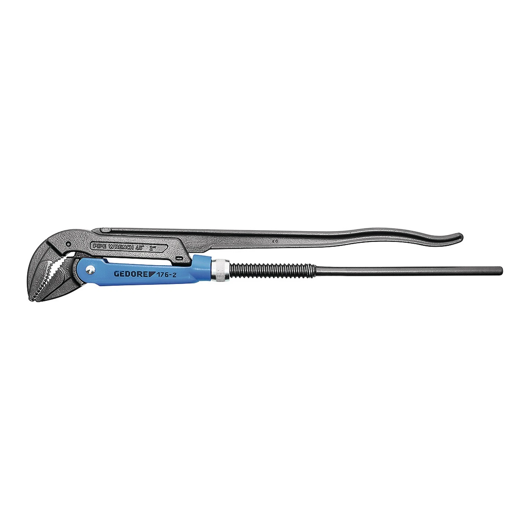 GEDORE | Eckrohrzange | Gesamtlänge 430 mm Spannweite 62 mm | für Rohre 1 1/2 ″