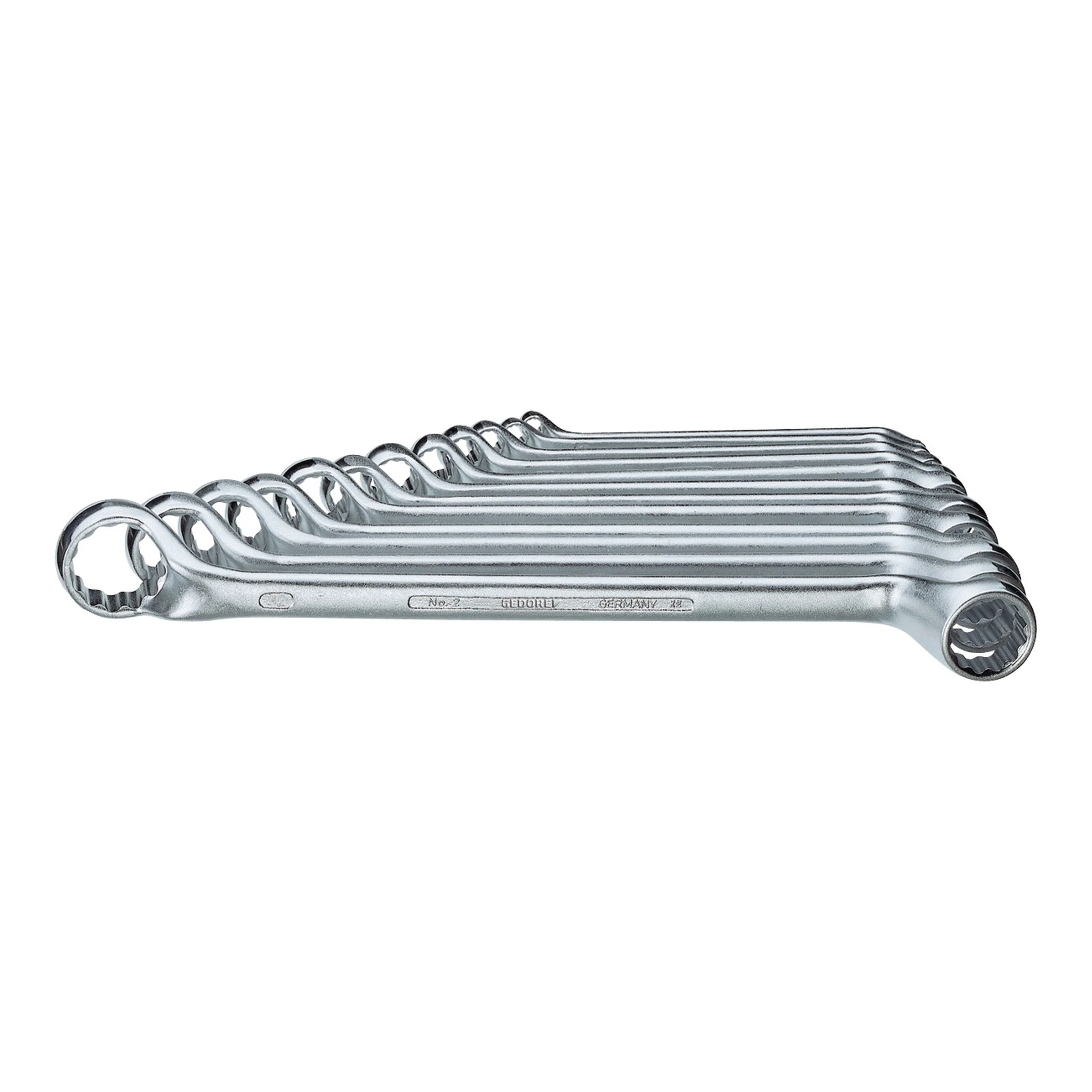 GEDORE | Doppelringschlüssel-Satz | 12-teilig Schlüsselweite 6 - 32 mm | tief gekröpft