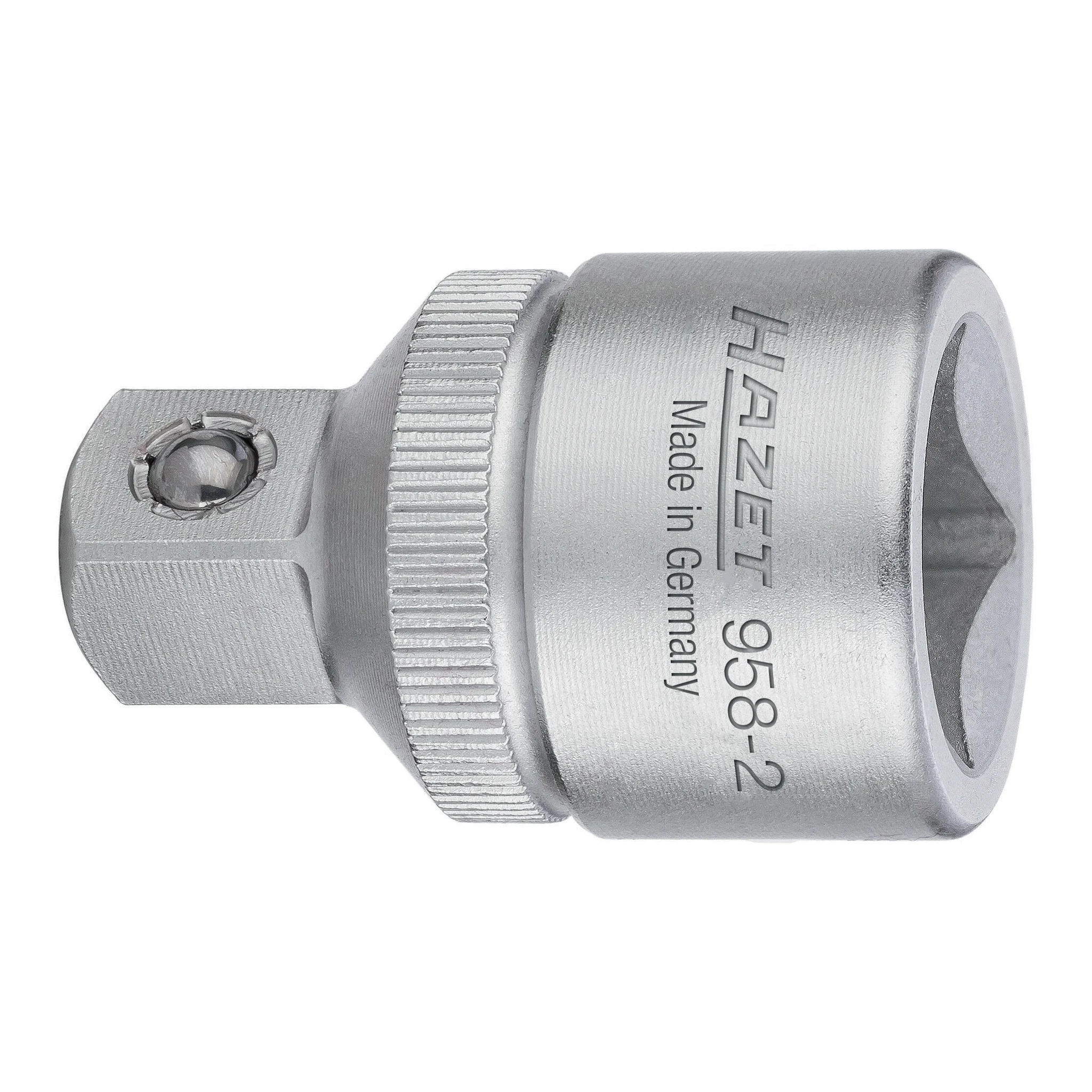 HAZET | Reduzierstück | Antriebsvierkant 1/2 ″ | Abtriebsvierkant 3/8 ″ Länge 38,5 mm