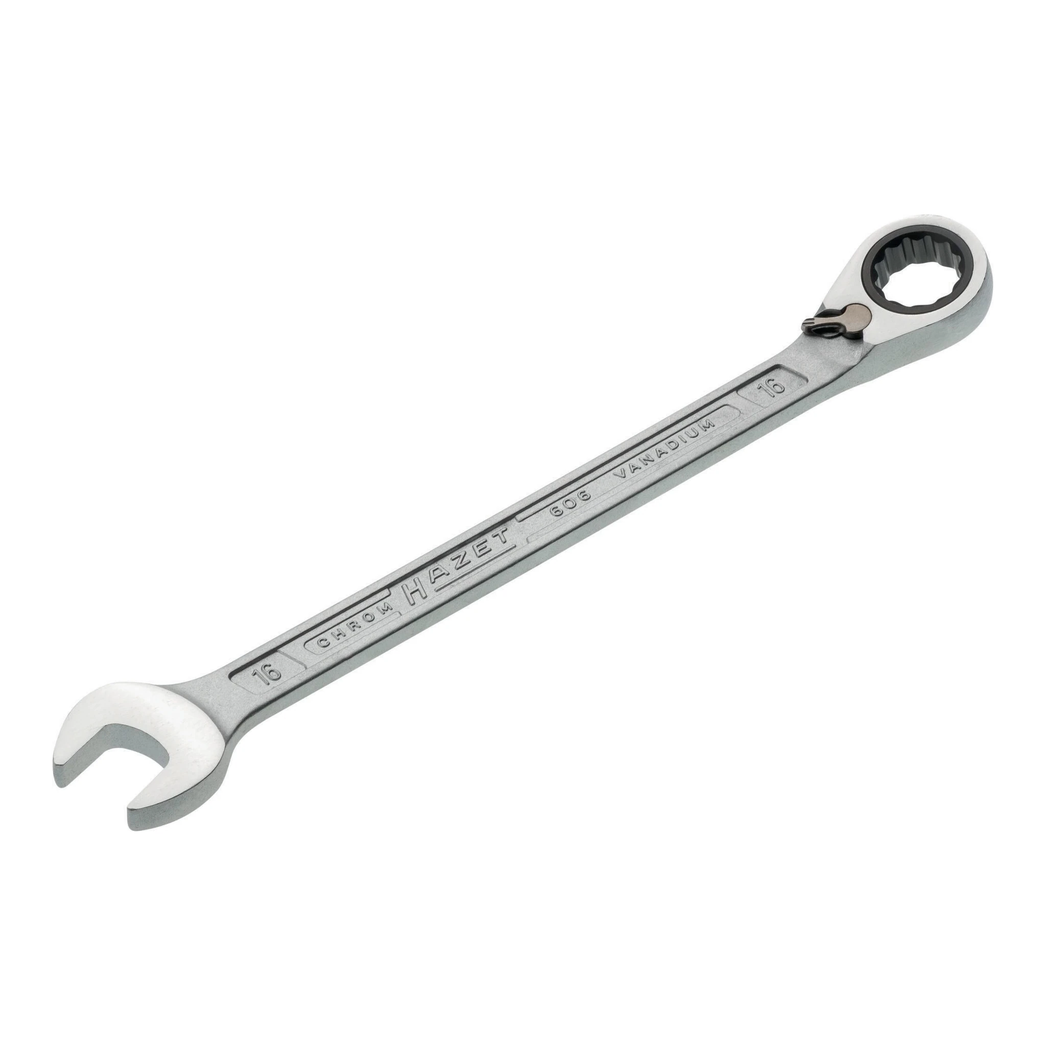 HAZET | Maulringratschenschlüssel | Schlüsselweite 16 mm Länge 230,2 mm | umschaltbar, Ringseite 13 °