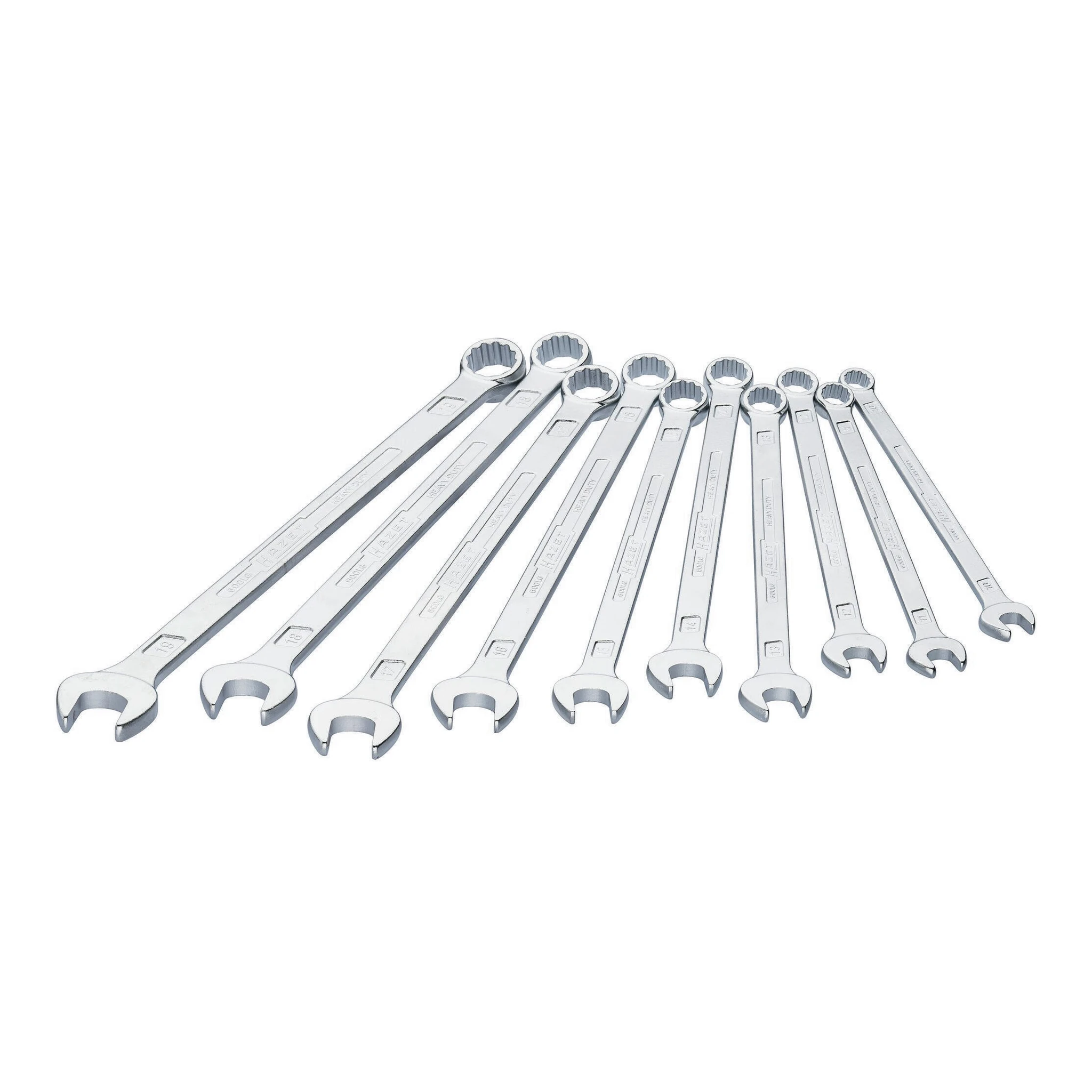 HAZET | Ringmaulschlüssel-Satz | 10-teilig Schlüsselweite 10-19 mm | Form A CV-Stahl
