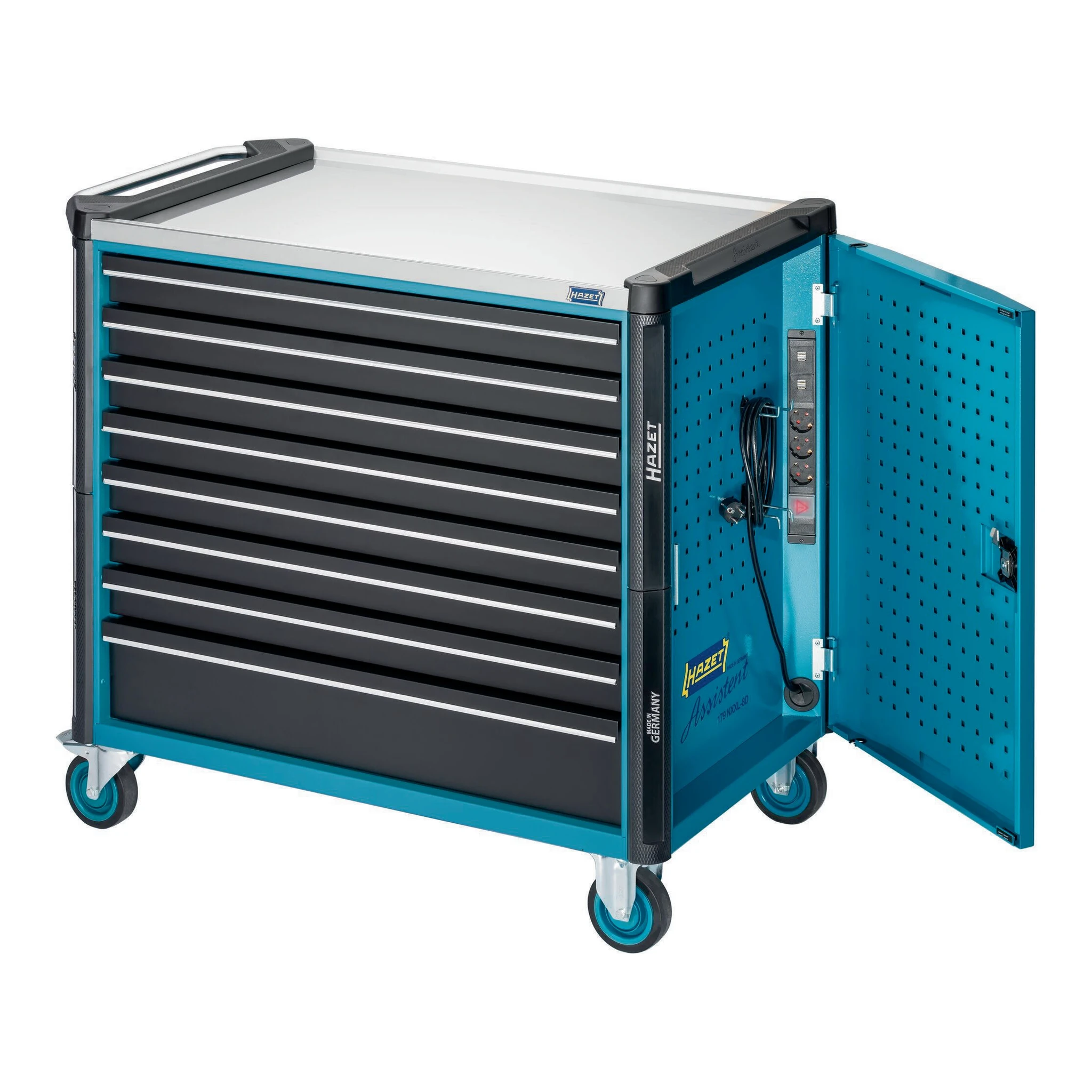 HAZET | Werkzeugwagen | B1133xT642xH1020mm | 1000 kg 8 Schubladen