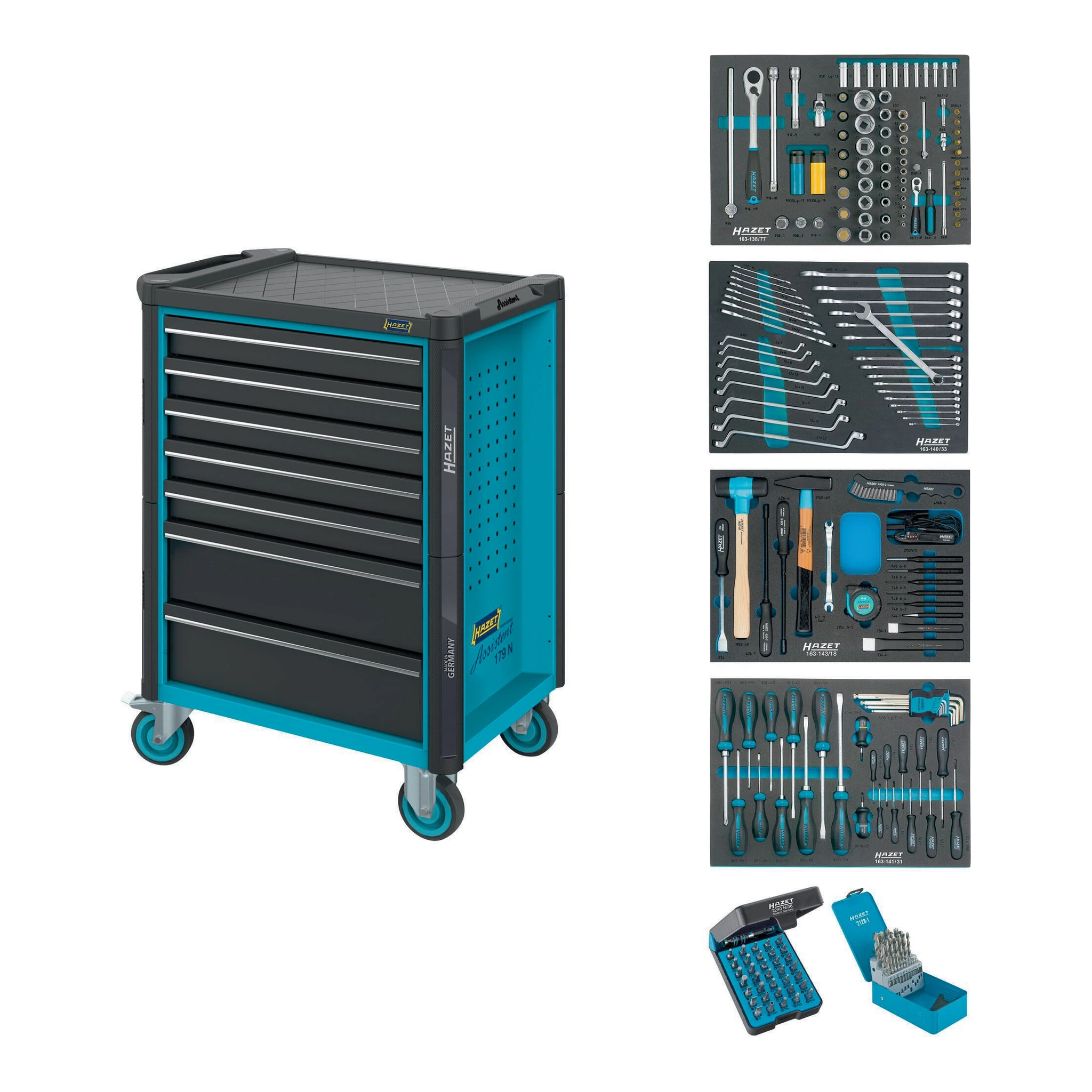 HAZET | Werkzeugwagen | B785xT518xH1020mm | 540 kg 7 Schubladen