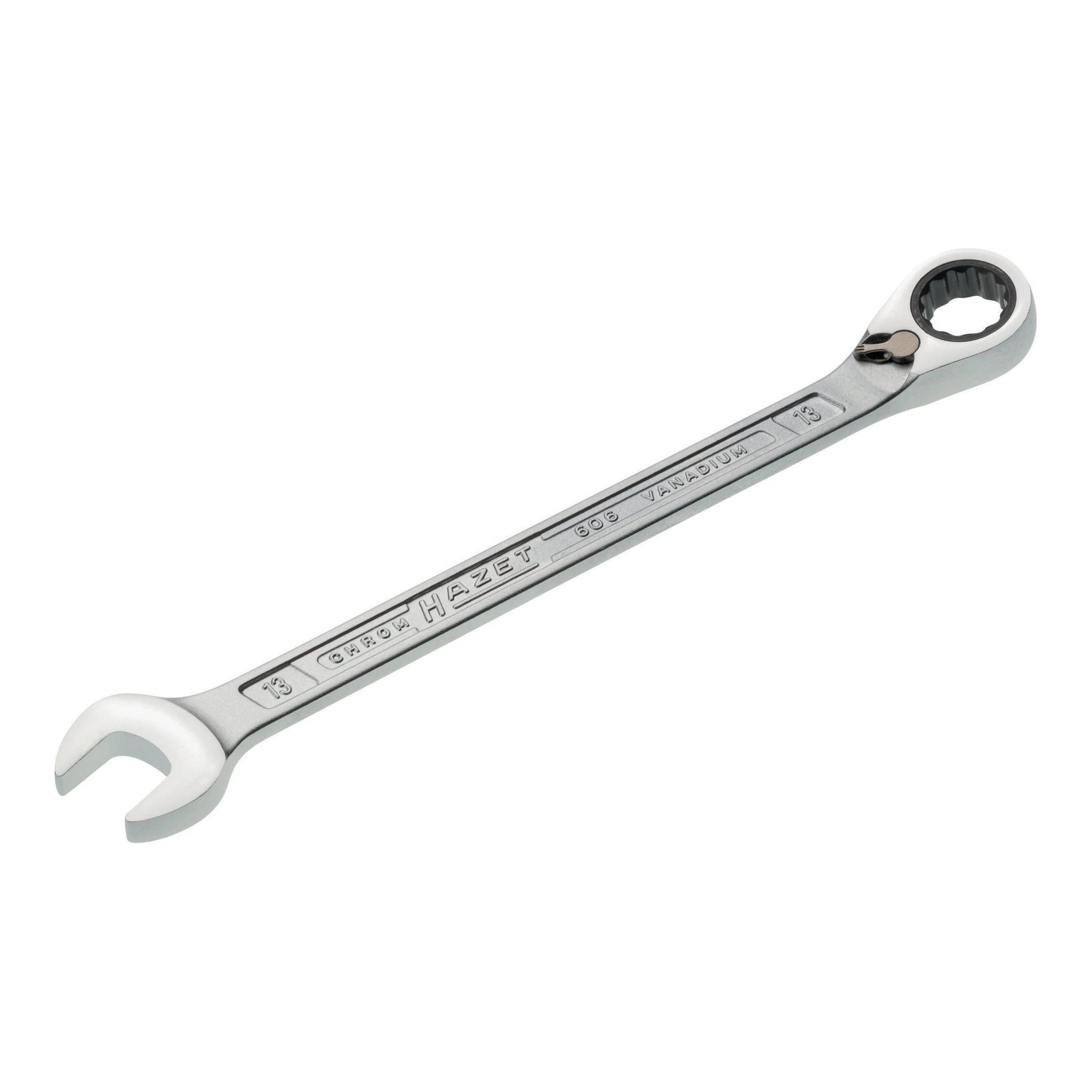 HAZET | Maulringratschenschlüssel | Schlüsselweite 13 mm Länge 193,2 mm | umschaltbar, Ringseite 13 °