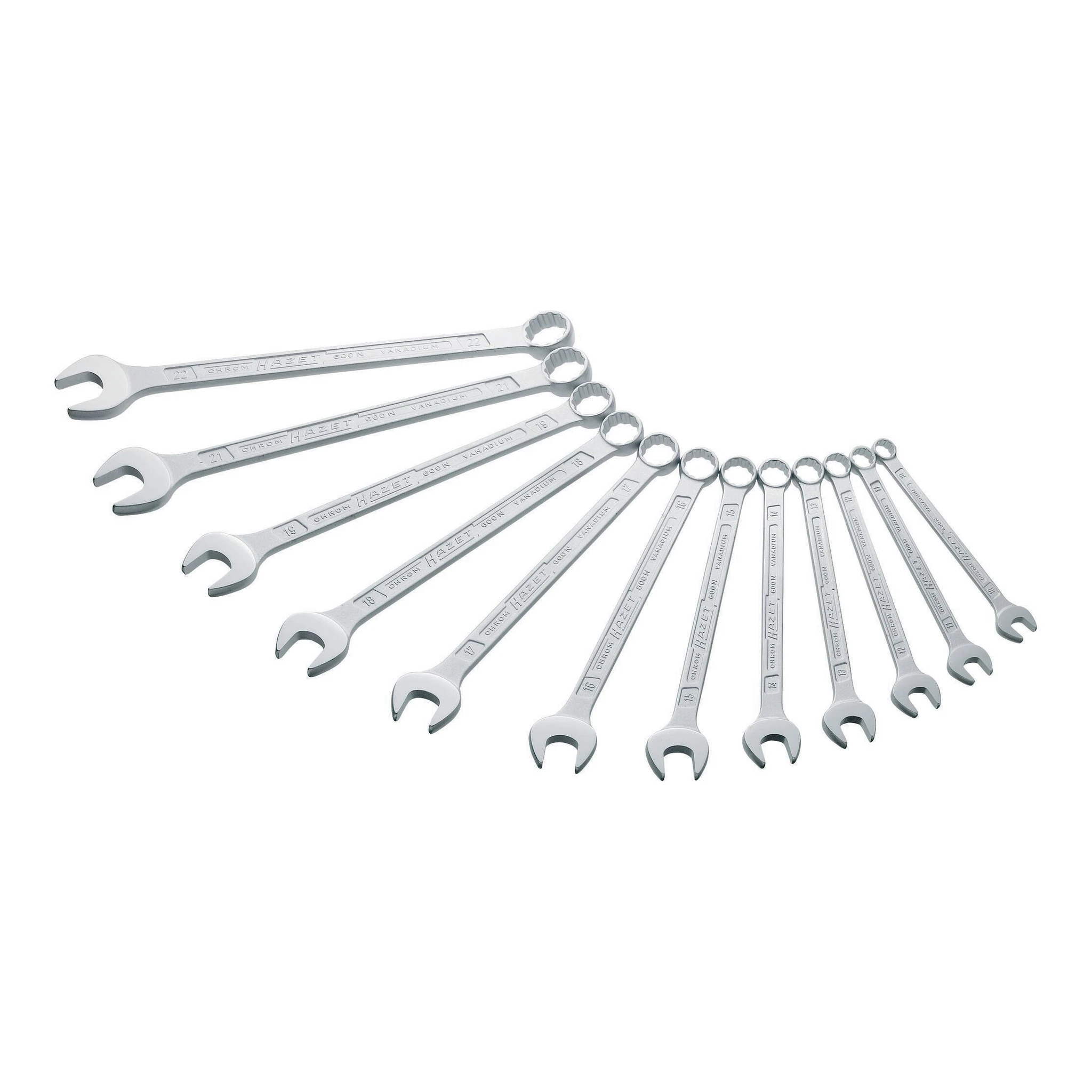 HAZET | Ringmaulschlüssel-Satz | 12-teilig Schlüsselweite min.10-22 mm | CV-Stahl