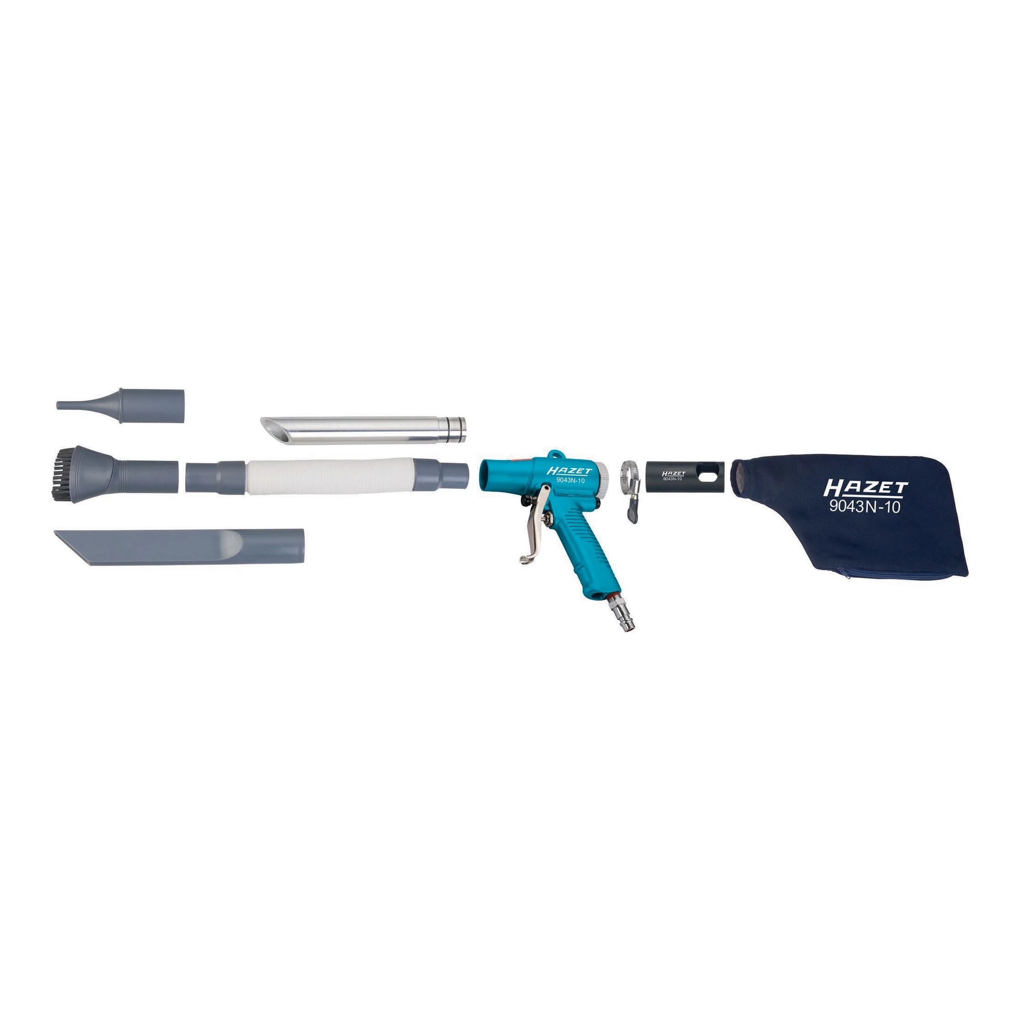 HAZET | Druckluftsaug-/blaspistole | Luftverbrauch 96 l/min | Arbeitsdruck 6,3 bar