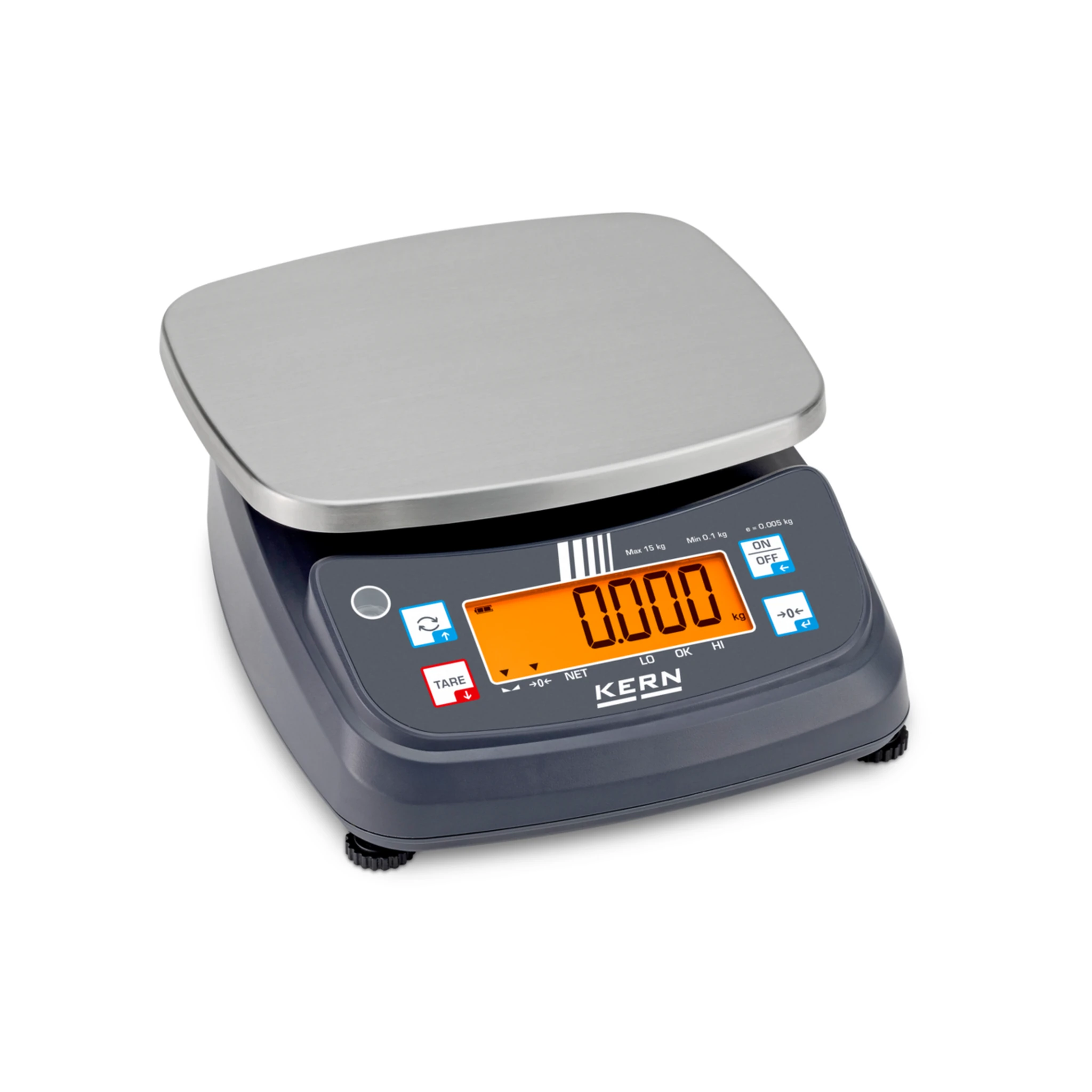 KERN | Tischwaage (Max.) 15 kg | 0,005 kg