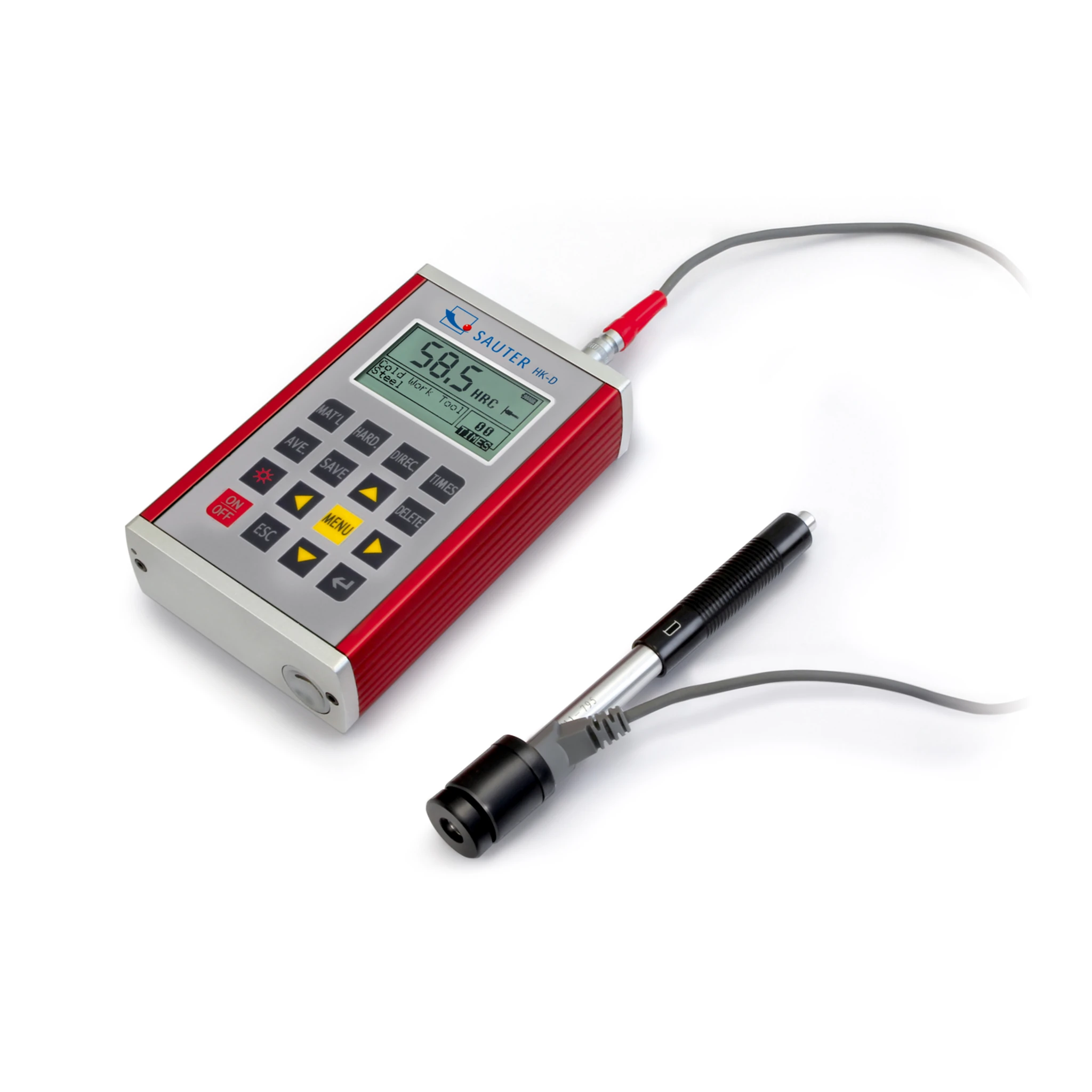 KERN | Leeb-Härteprüfgerät HK-DB, Messbereich 170 – 960 HL, Ablesbarkeit 1 HL, Sensor D