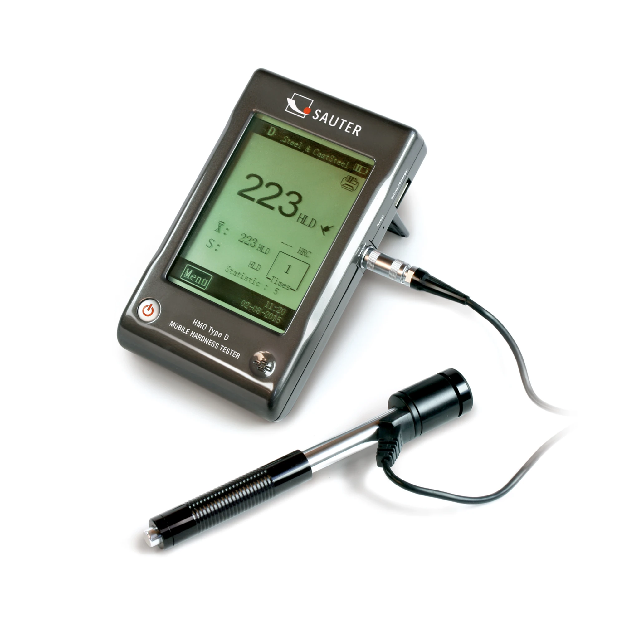 KERN | Leeb-Härteprüfgerät HMO, Messbereich 170 – 960 HL, Ablesbarkeit 1 HL, Sensor D