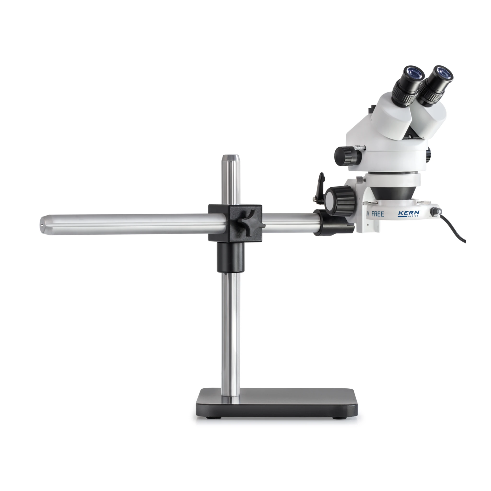 KERN | Stereo-Zoom Mikroskop-Set OZL 961UK (Binokular, Universal (Teleskoparm mit Platte), 0,7x - 4,5x, 4,5W LED (Auflicht))
