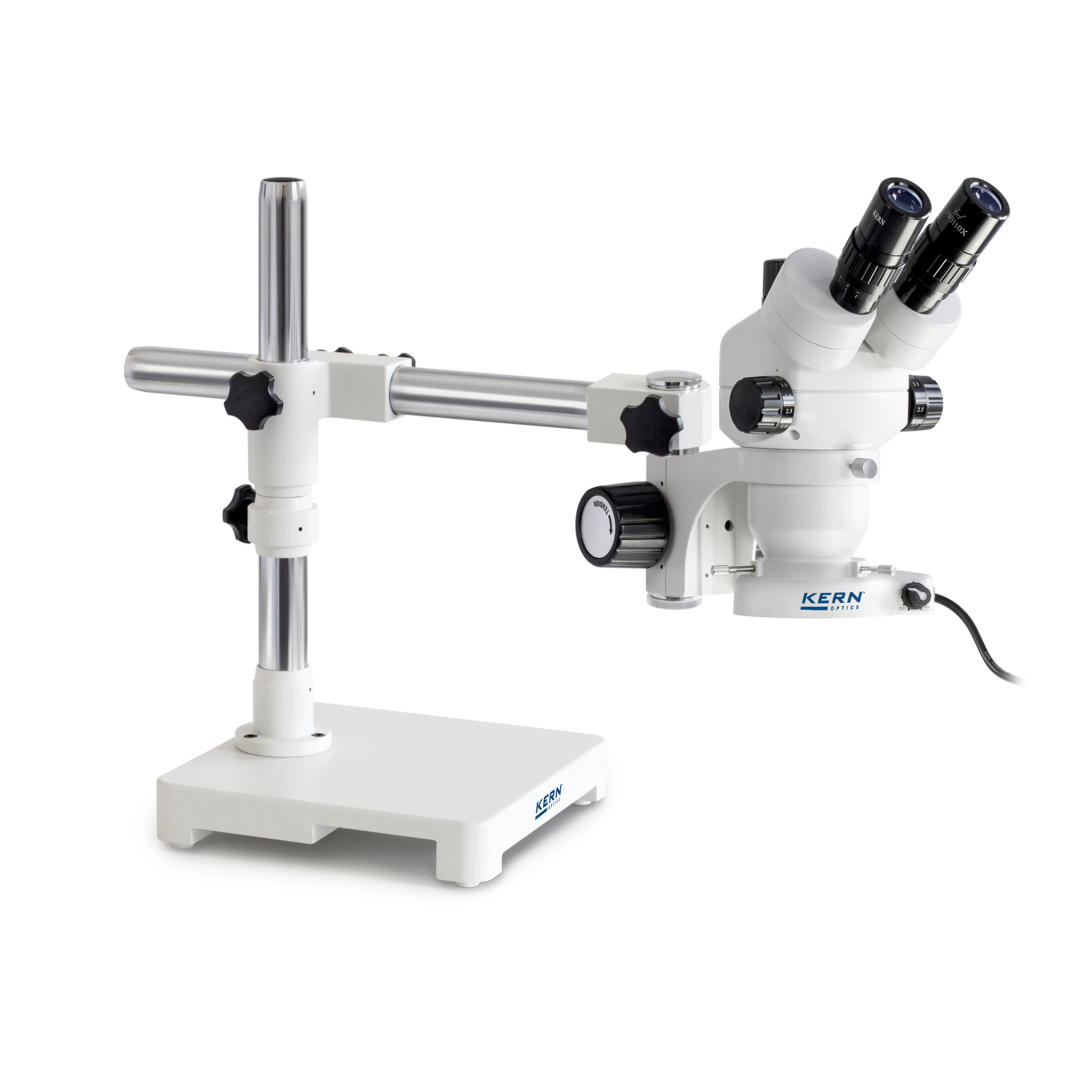 KERN | Stereo-Zoom Mikroskop-Set OZM 902UK (Binokular, Universal (Teleskoparm mit Platte), 0,7x - 4,5x, 4,5W LED (Auflicht))