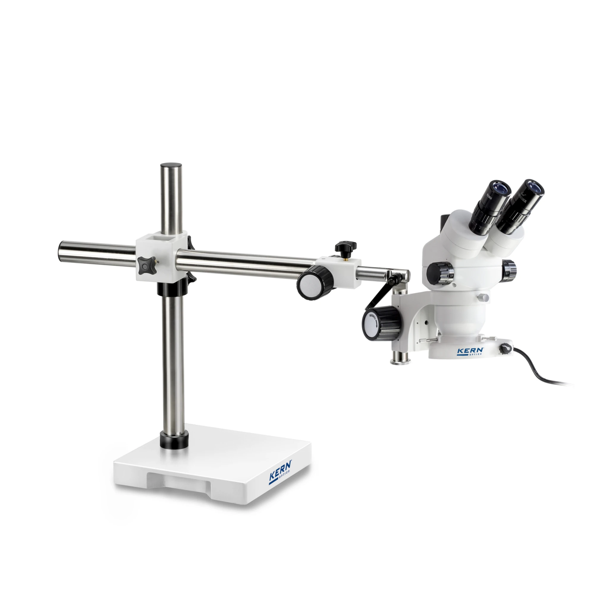 KERN | Stereo-Zoom Mikroskop-Set OZM 913UK (Trinokular, Universal (Teleskoparm mit Platte), 0,7x - 4,5x, 4,5W LED (Auflicht))