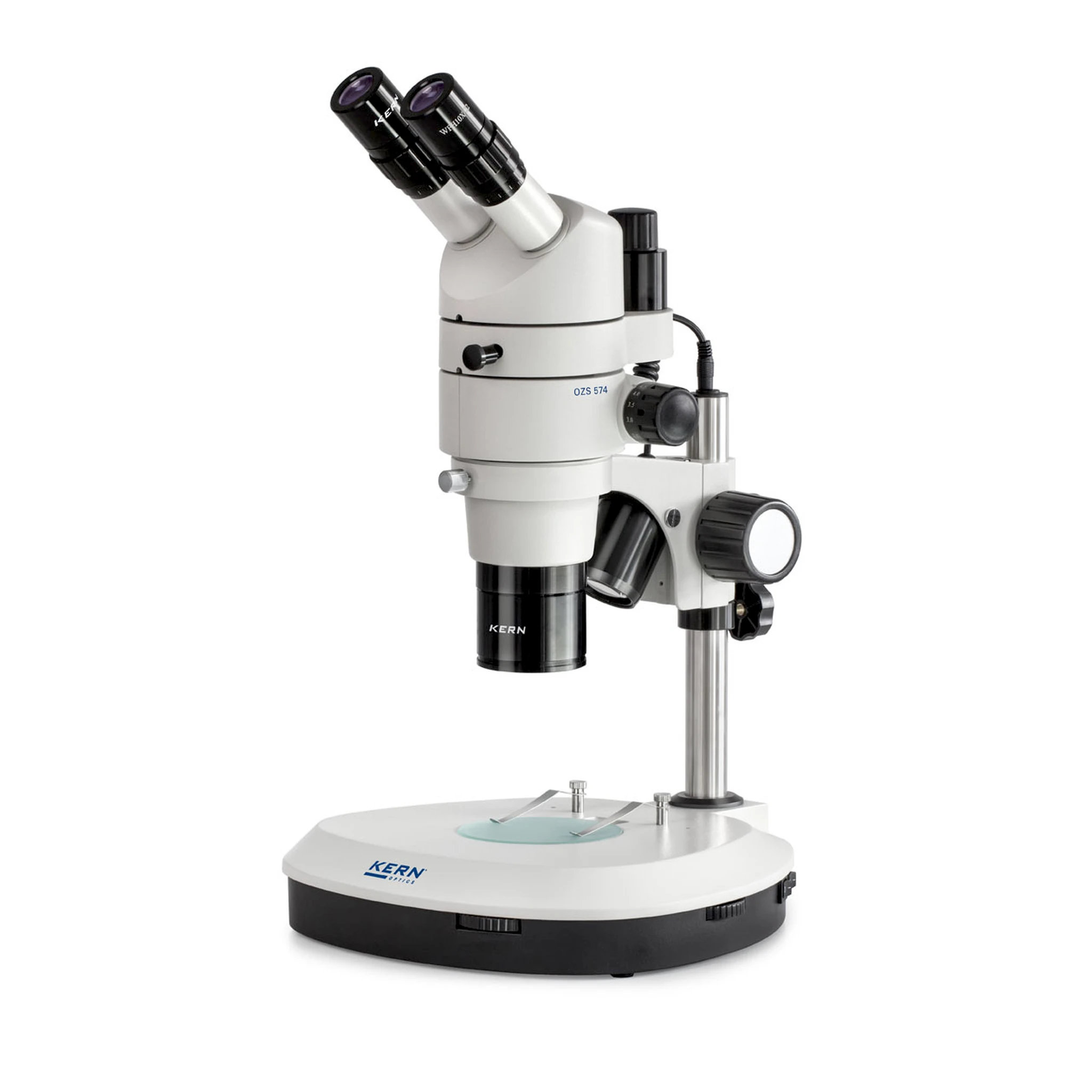 KERN | Stereo-Zoom Mikroskop OZS 574 (0,8x - 8x, 3W LED (Auflicht
Durchlicht))