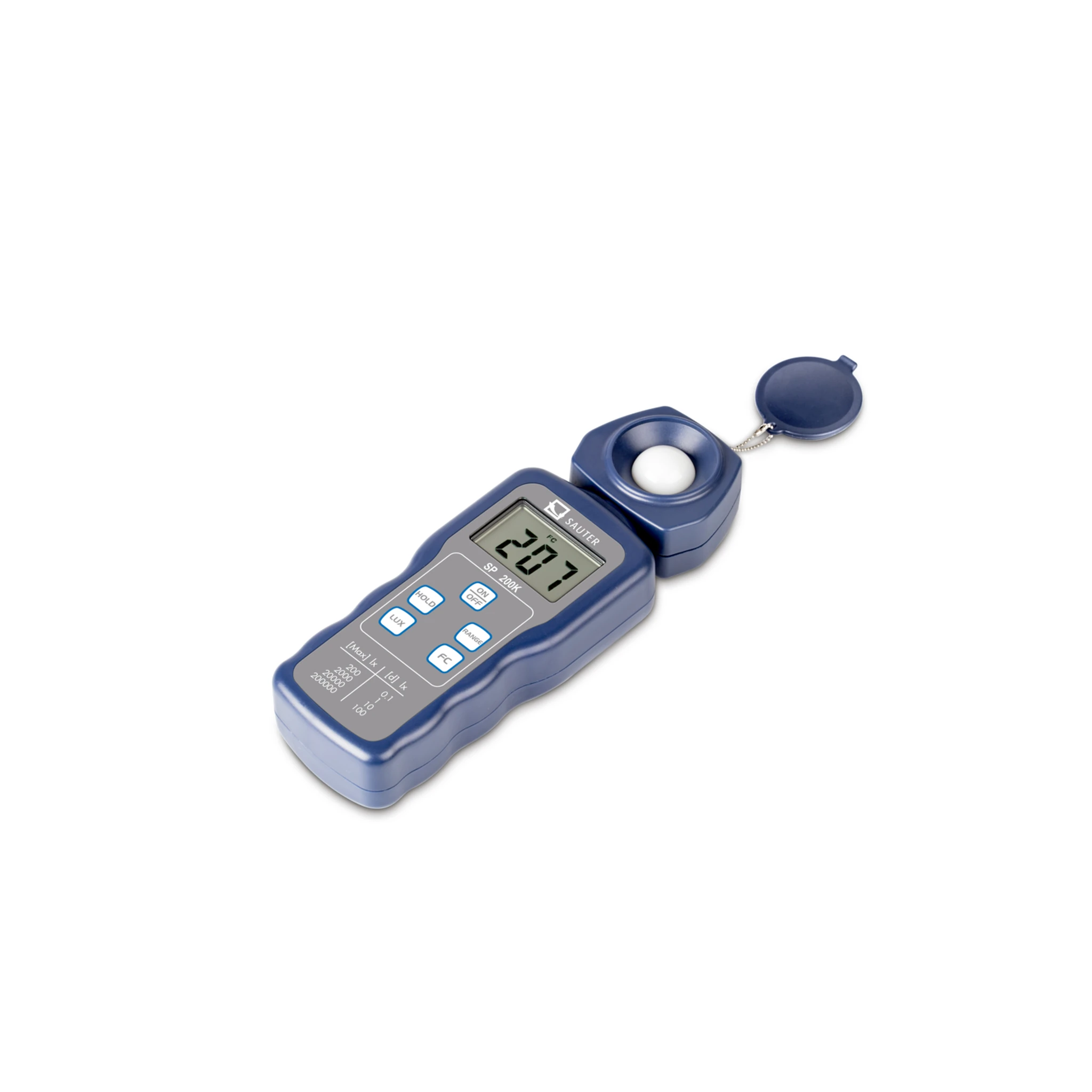 KERN | Lichtmessgerät SP 200K, Max 200 lx; 2000 lx; 20000 lx; 200000 lx, Ablesbarkeit 0,1 lx; 1 lx; 10 lx; 100 lx