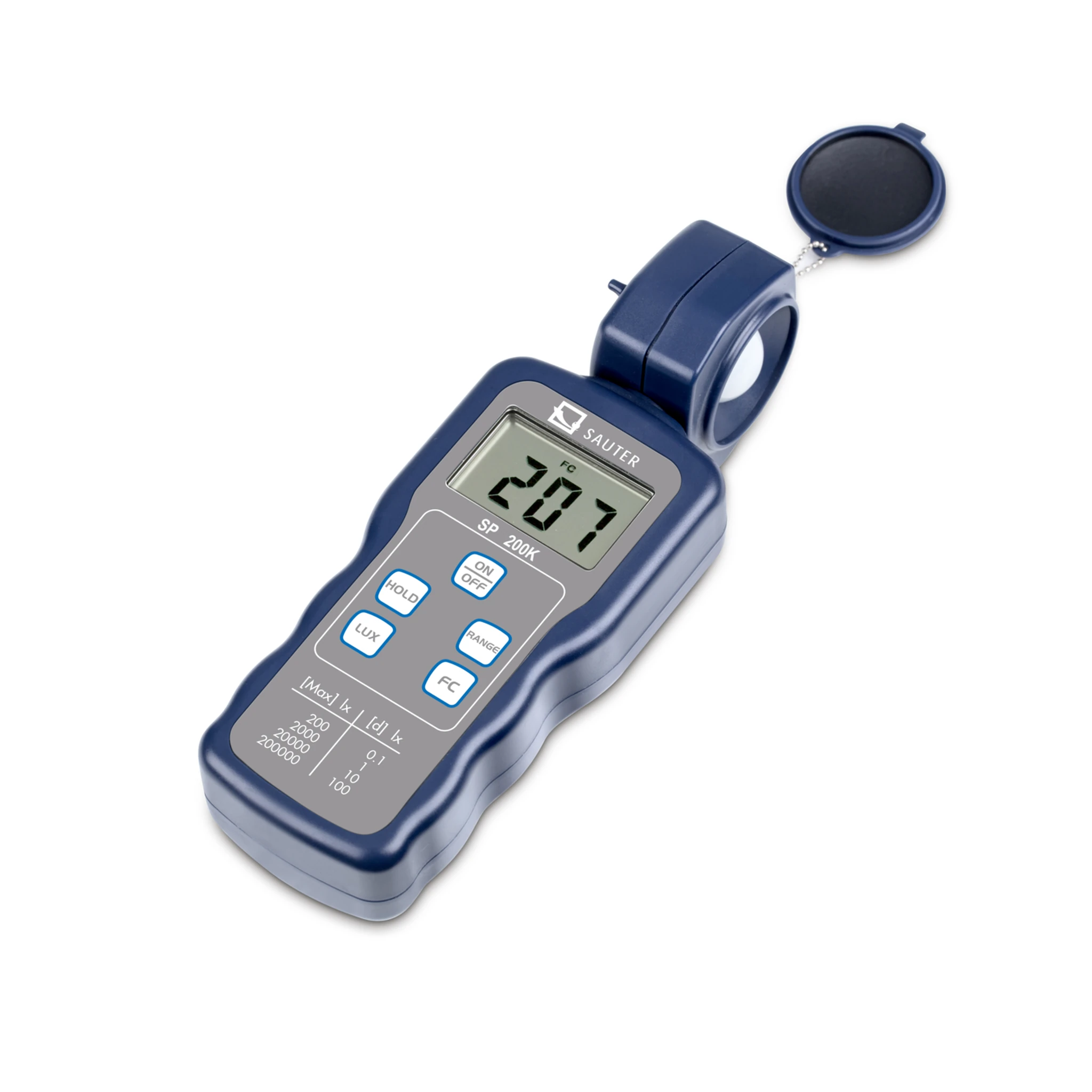KERN | Lichtmessgerät SP 200K, Max 200 lx; 2000 lx; 20000 lx; 200000 lx, Ablesbarkeit 0,1 lx; 1 lx; 10 lx; 100 lx – Bild 2