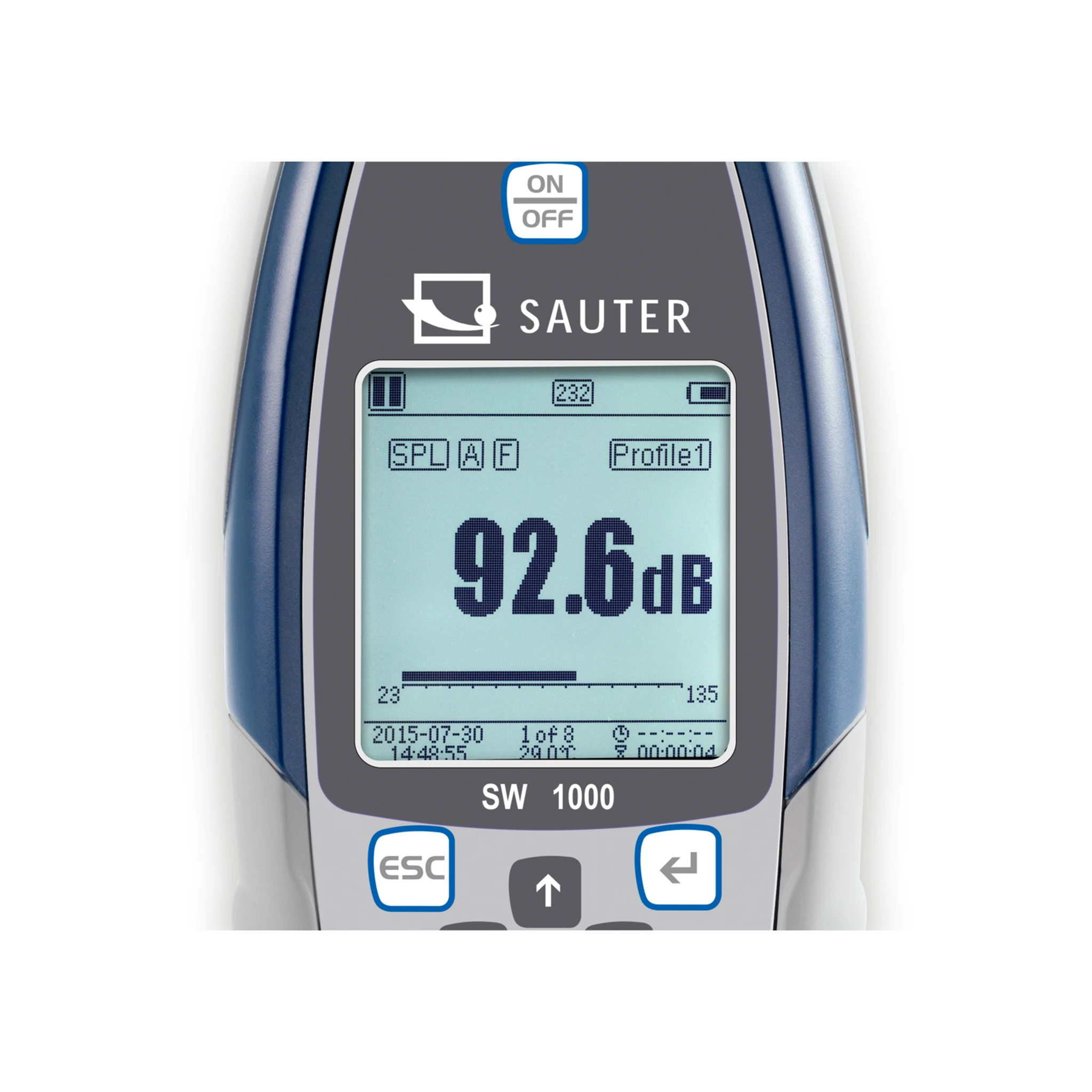 KERN | Schallpegelmessgerät SAUTER SW 1000 (Messbereich 20 dB – 134 dB, Ablesbarkeit 0,1 dB) – Bild 4