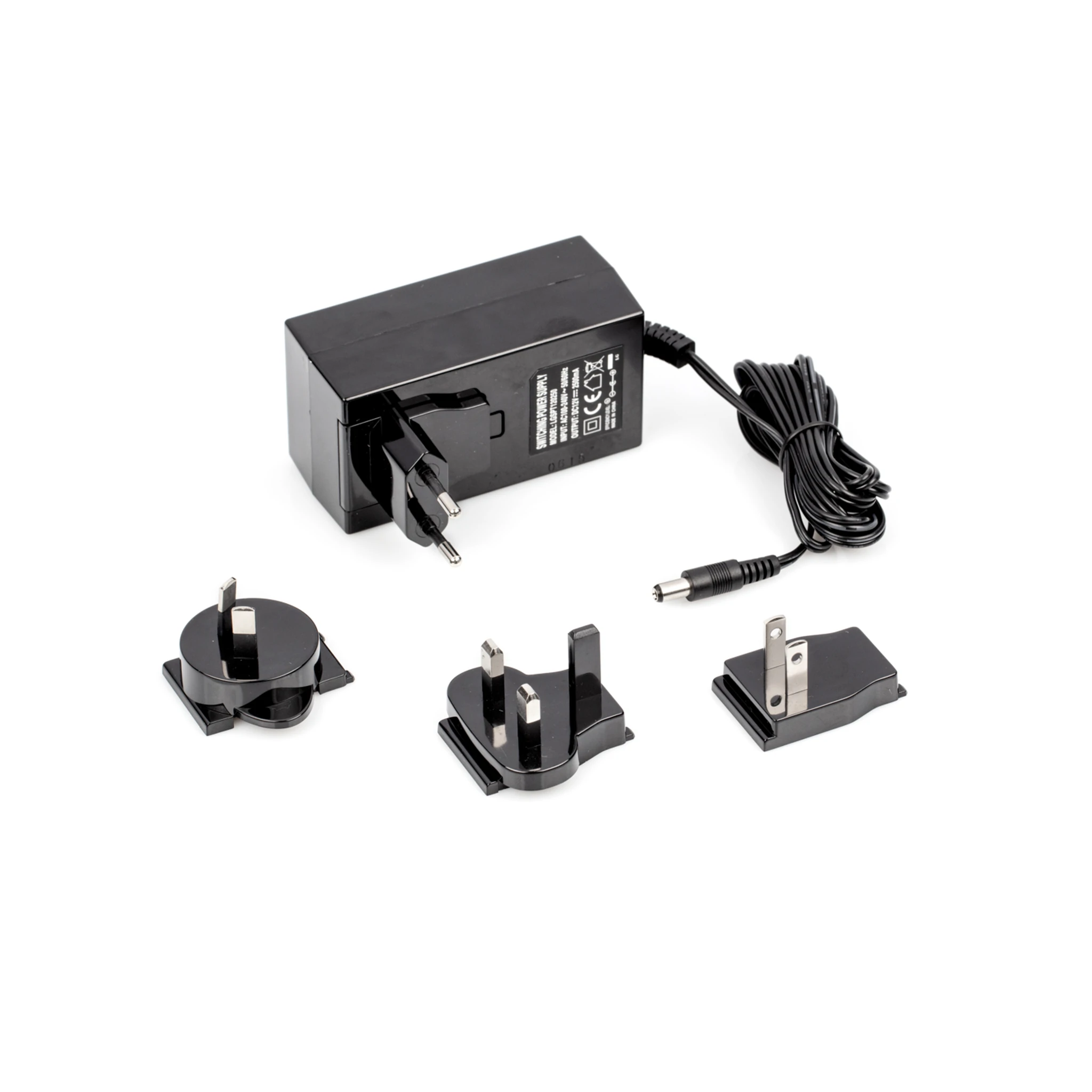 KERN | Steckernetzteil YKA-07 (12 V DC, 2500mA | 100 V - 240 V, 50 / 60 Hz | EURO, AUS, UK, US, CH)