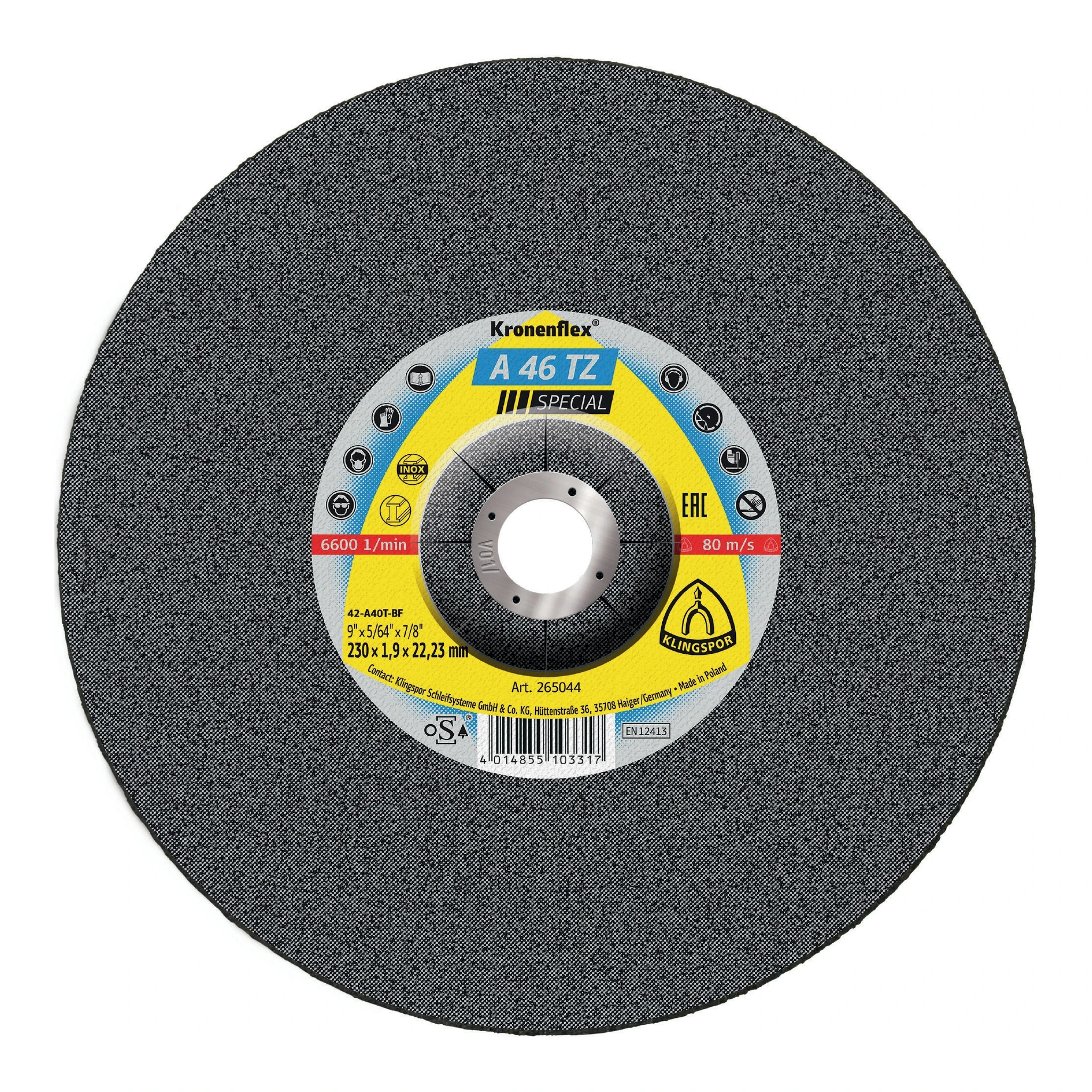 KLINGSPOR | Trennscheibe | D230x1,9mm gekröpft | INOX