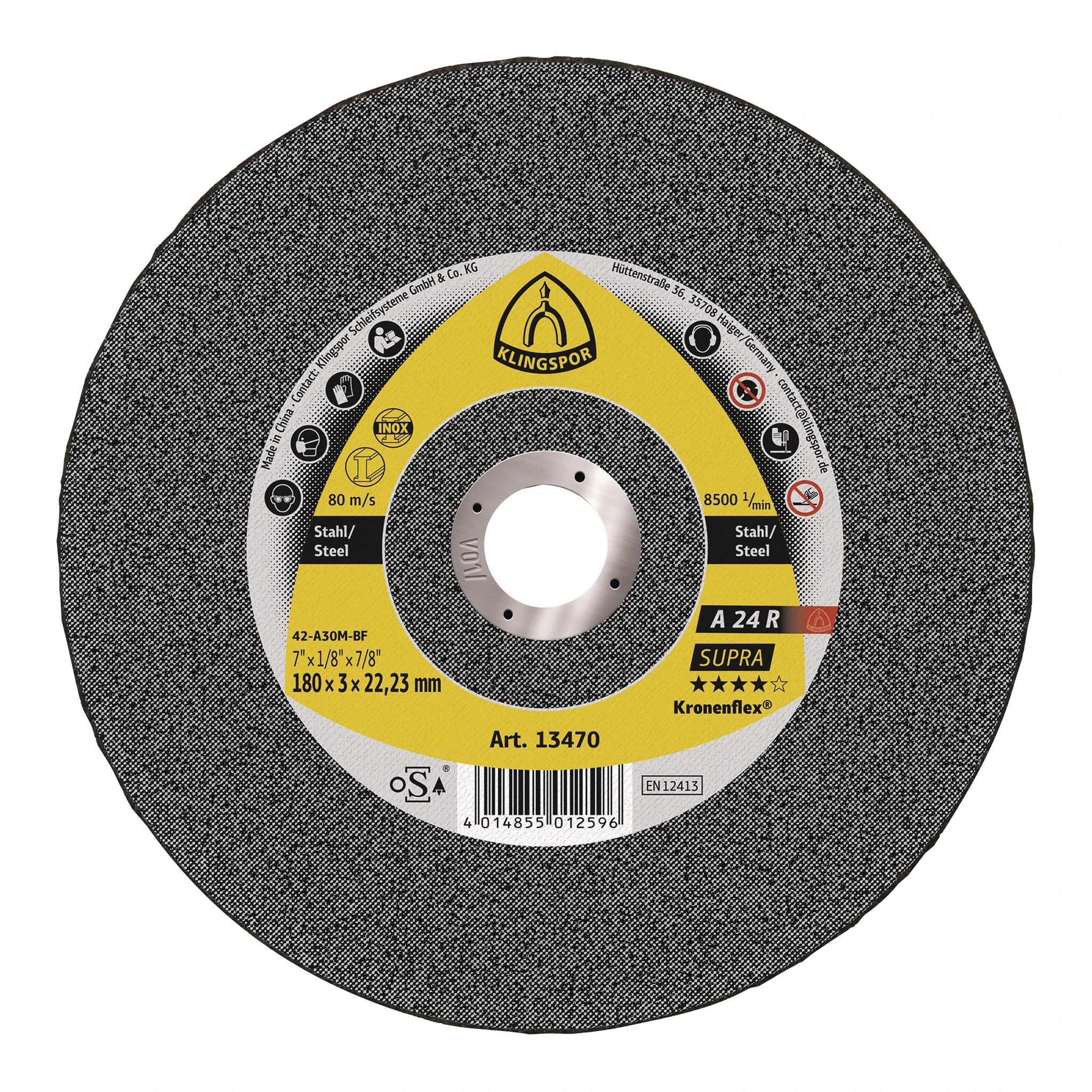 KLINGSPOR | Trennscheibe | D115x2,5mm gekröpft | Stahl
