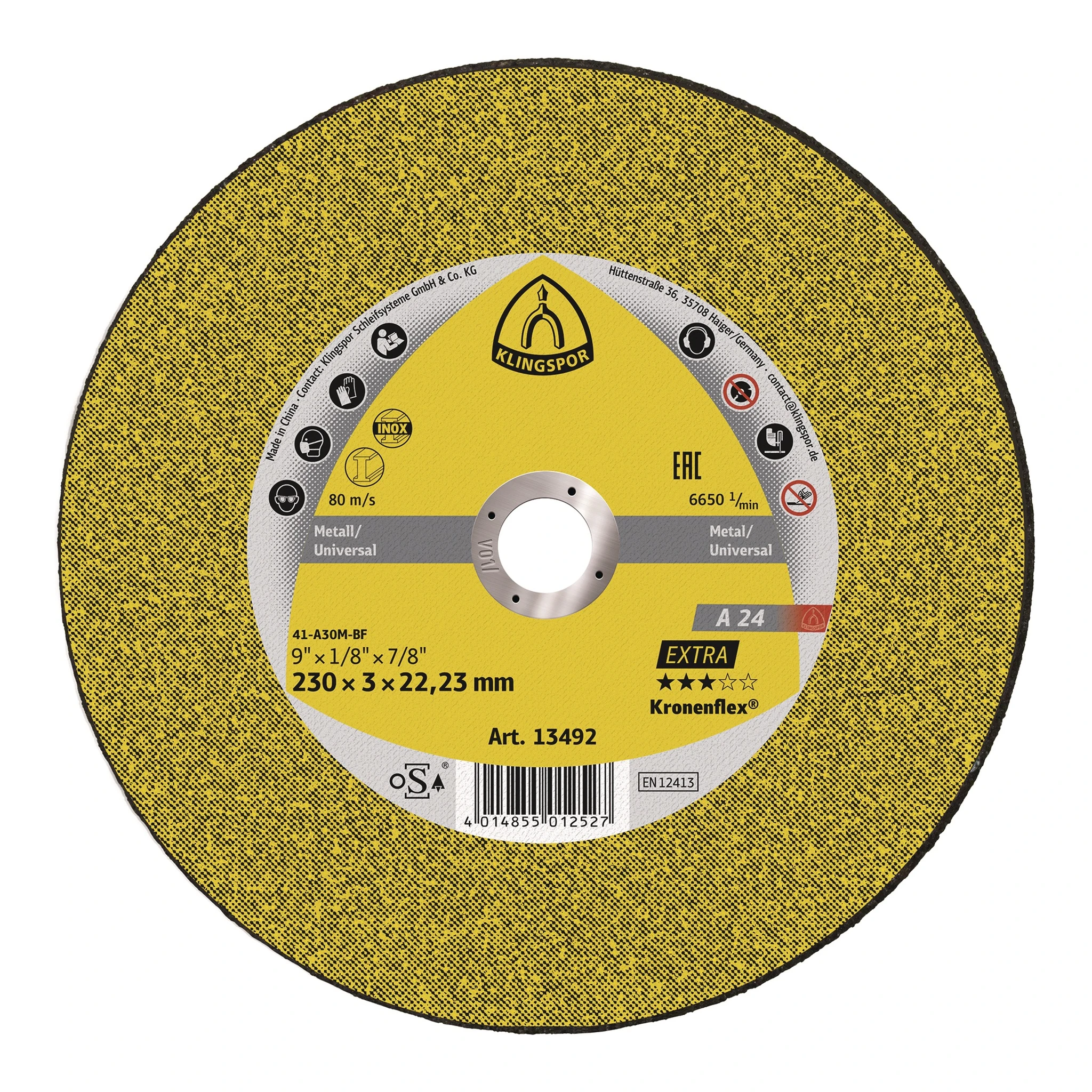 KLINGSPOR | Trennscheibe | D115x2,5mm gekröpft | Stahl