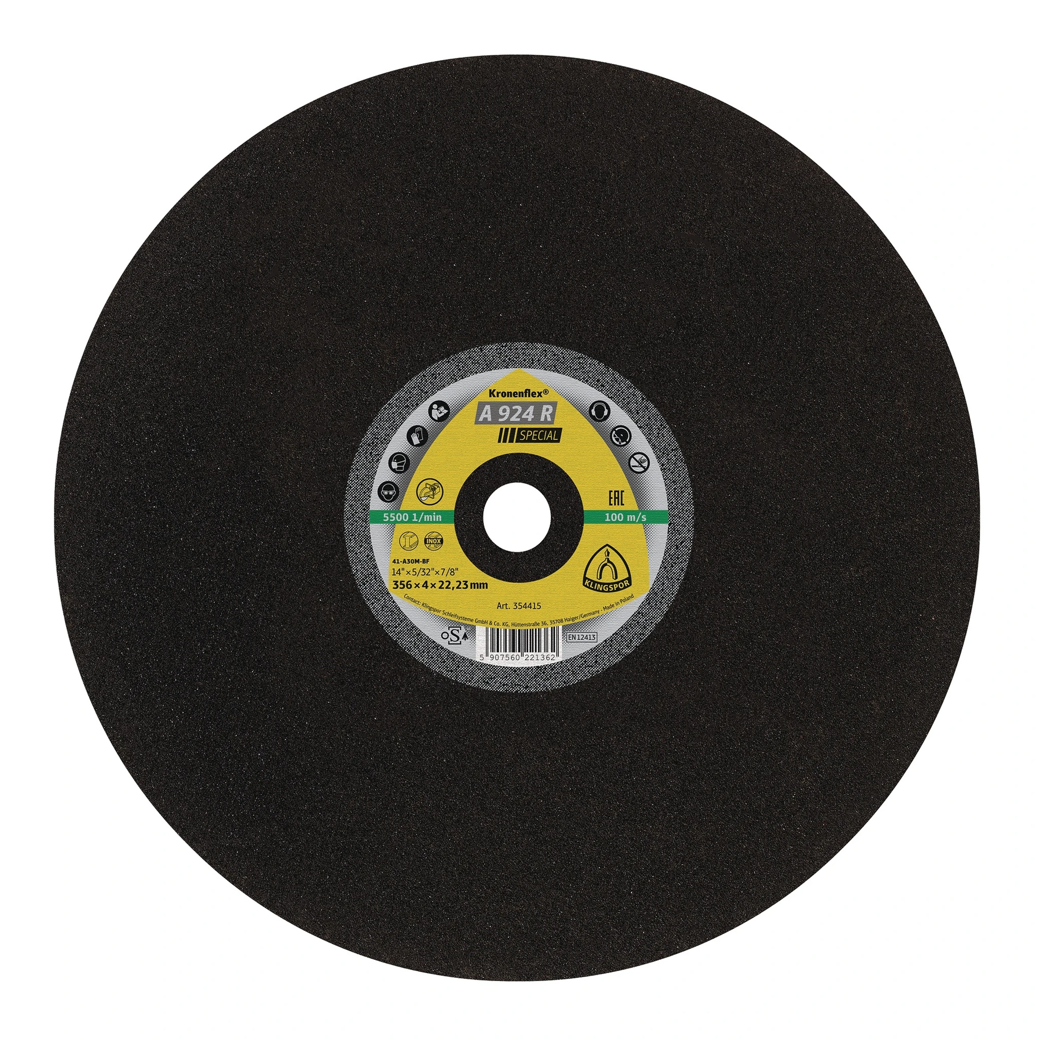KLINGSPOR | Trennscheibe | D356x4mm gerade | Stahl