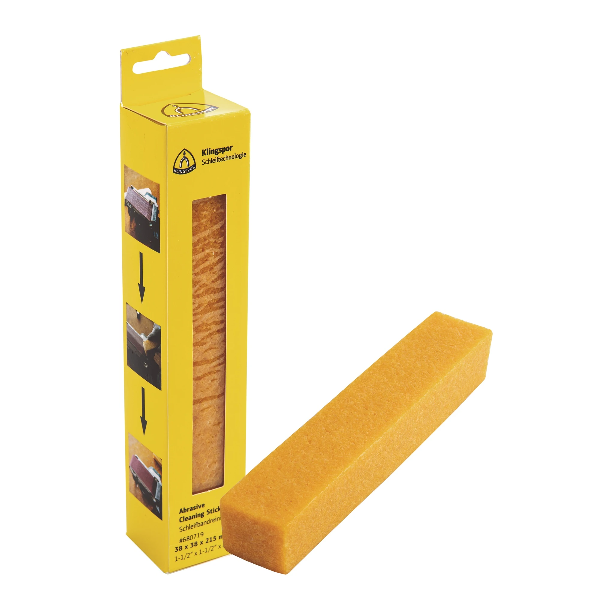 KLINGSPOR | Schleifbandreiniger | Länge 215 mm Breite 38 mm | Holz