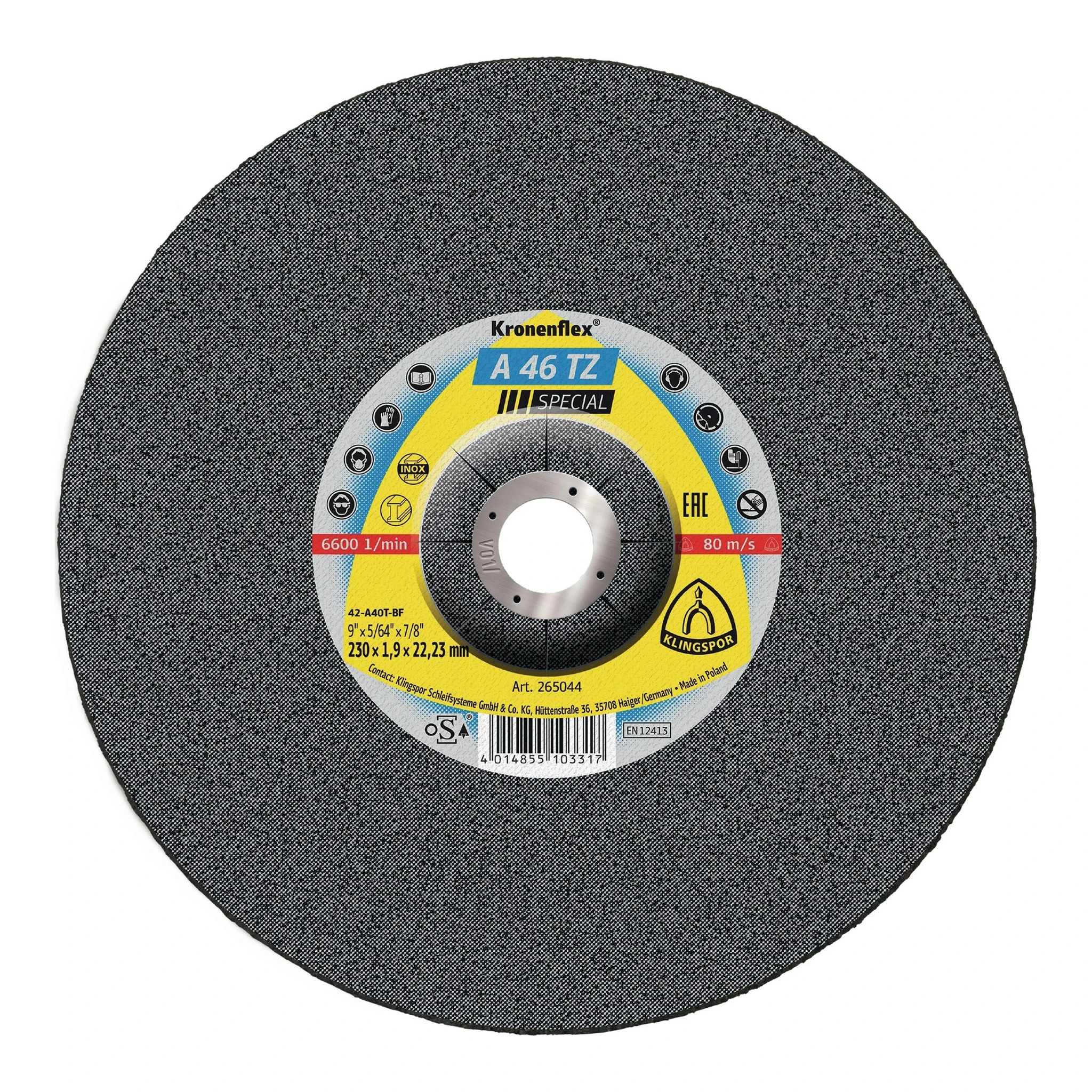 KLINGSPOR | Trennscheibe | D115x1,6mm gerade | INOX