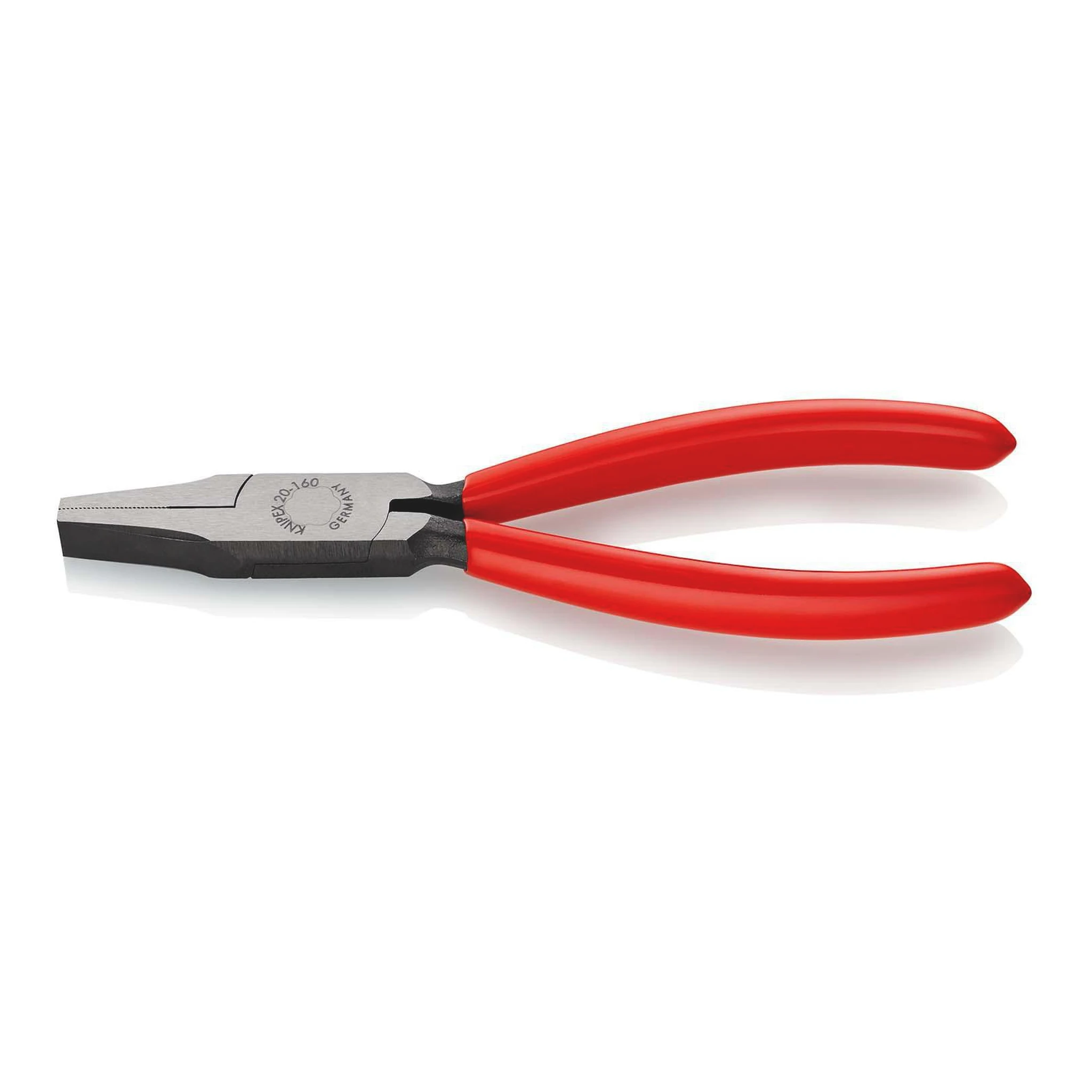 KNIPEX | Flachzange | Gesamtlänge 160 mm | Kopf poliert schwarz atramentiert