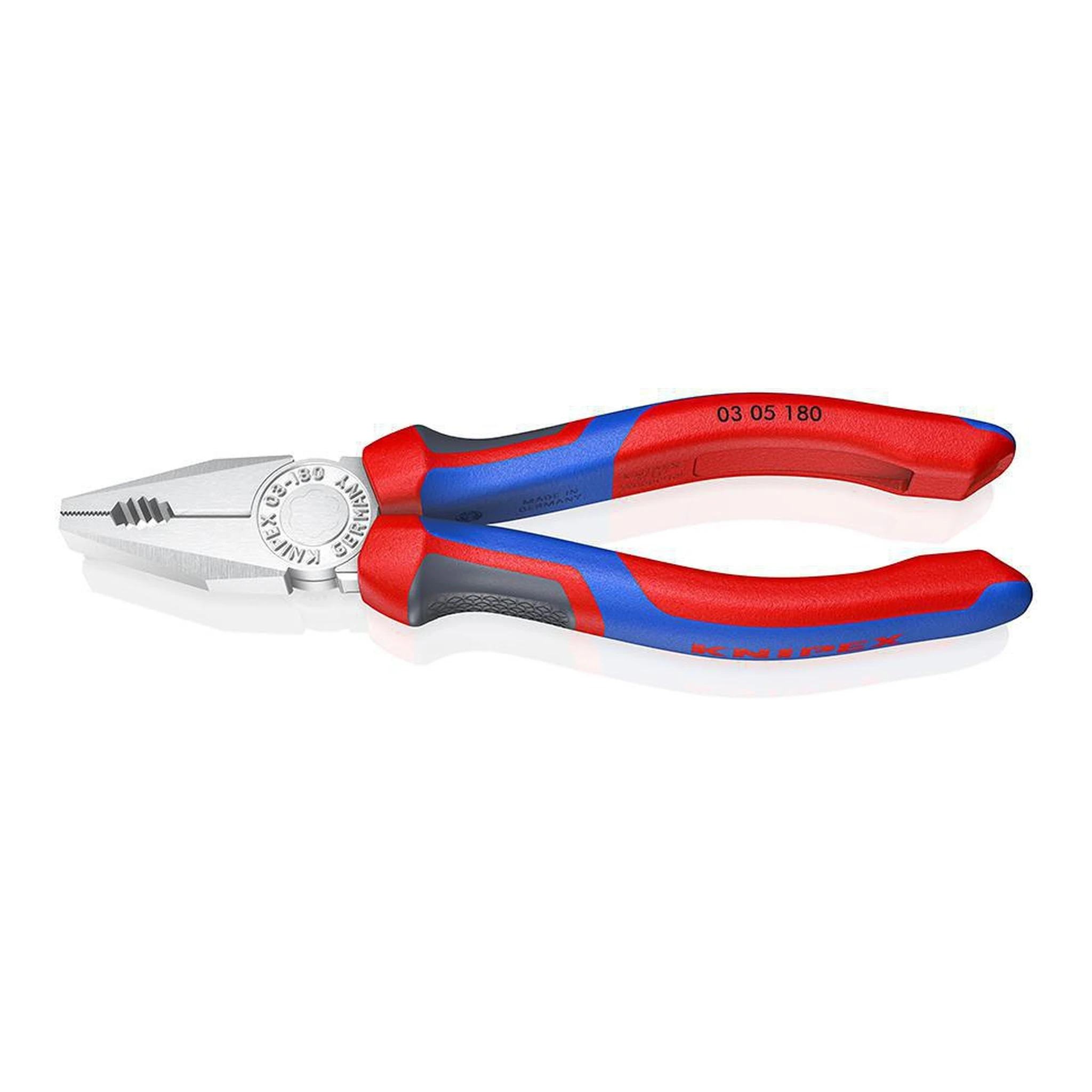 KNIPEX | Kombizange | Länge 180 mm | verchromt Mehrkomponentenhüllen