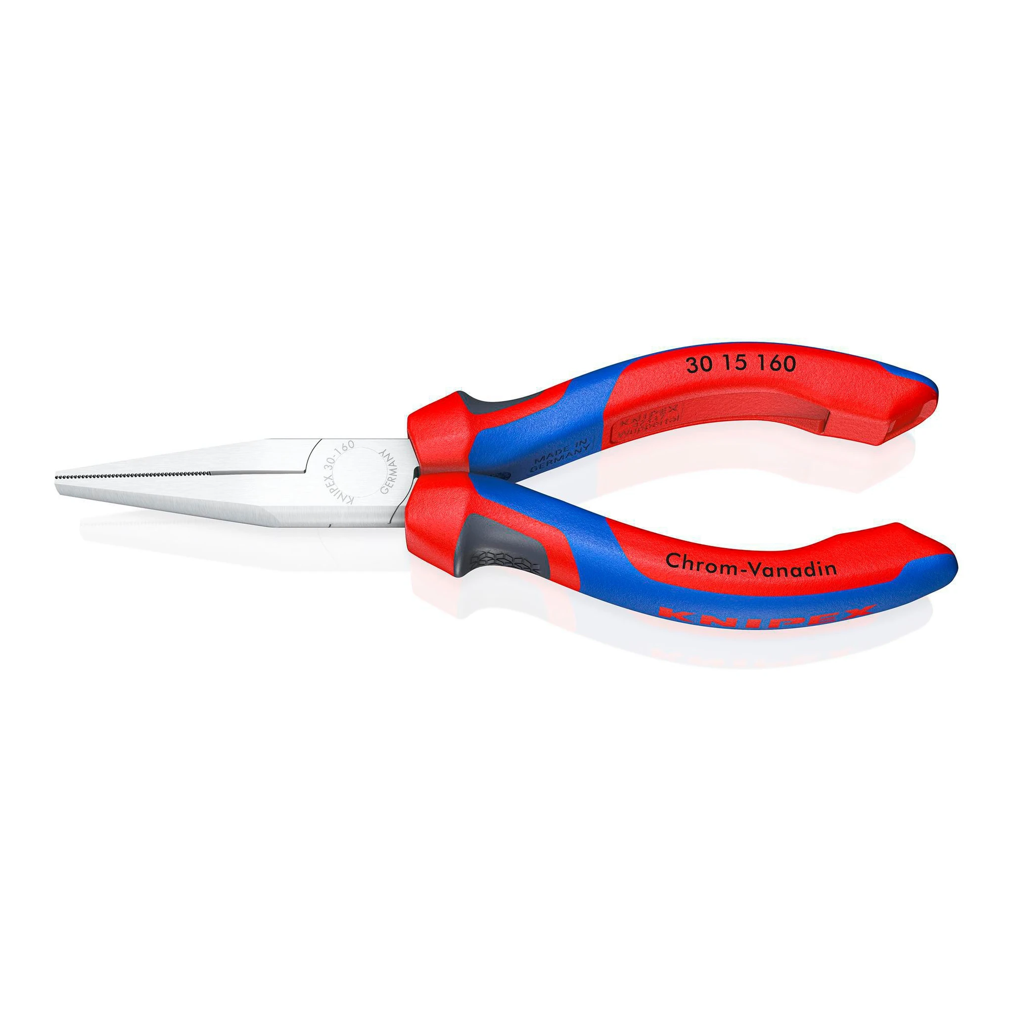 KNIPEX | Langbeckzange | Gesamtlänge 160 mm | Kopf poliert halbrund