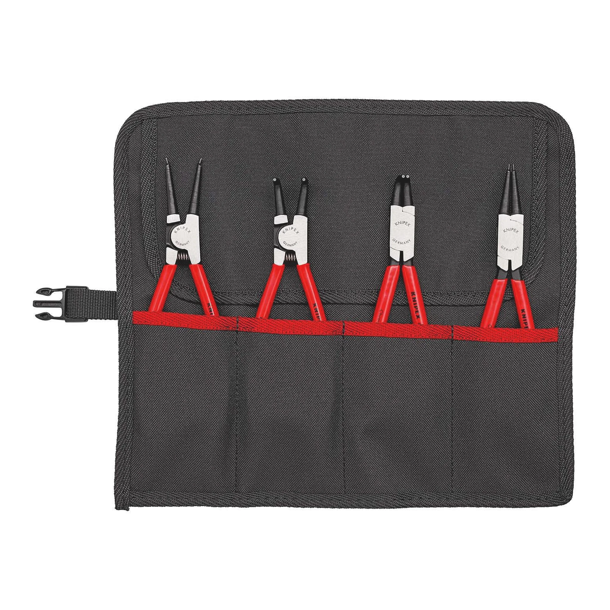 KNIPEX | Sicherungsringzangen-Satz | 4-teilig in Rolltasche | 19 - 60 mm