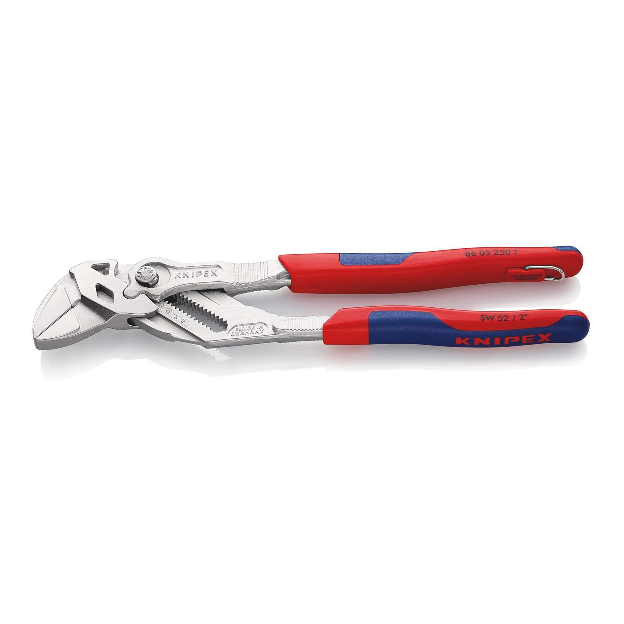 KNIPEX | Zangenschlüssel | Länge 250 mm Spannweite 52 mm | verchromt Mehrkomponenten-Hüllen