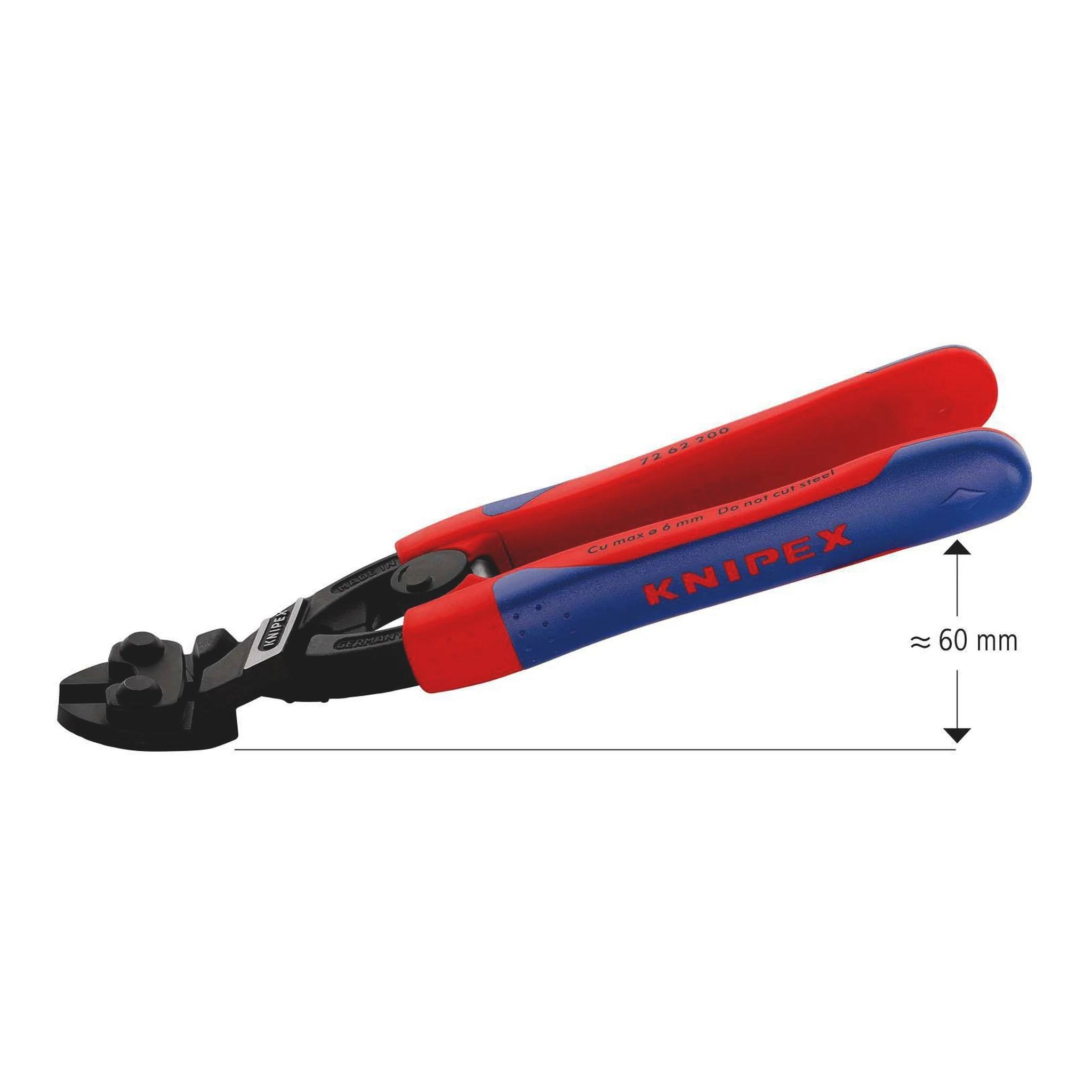 KNIPEX | Kraftbündigschneider | Länge 200 mm | Mehrkomponenten-Hüllen