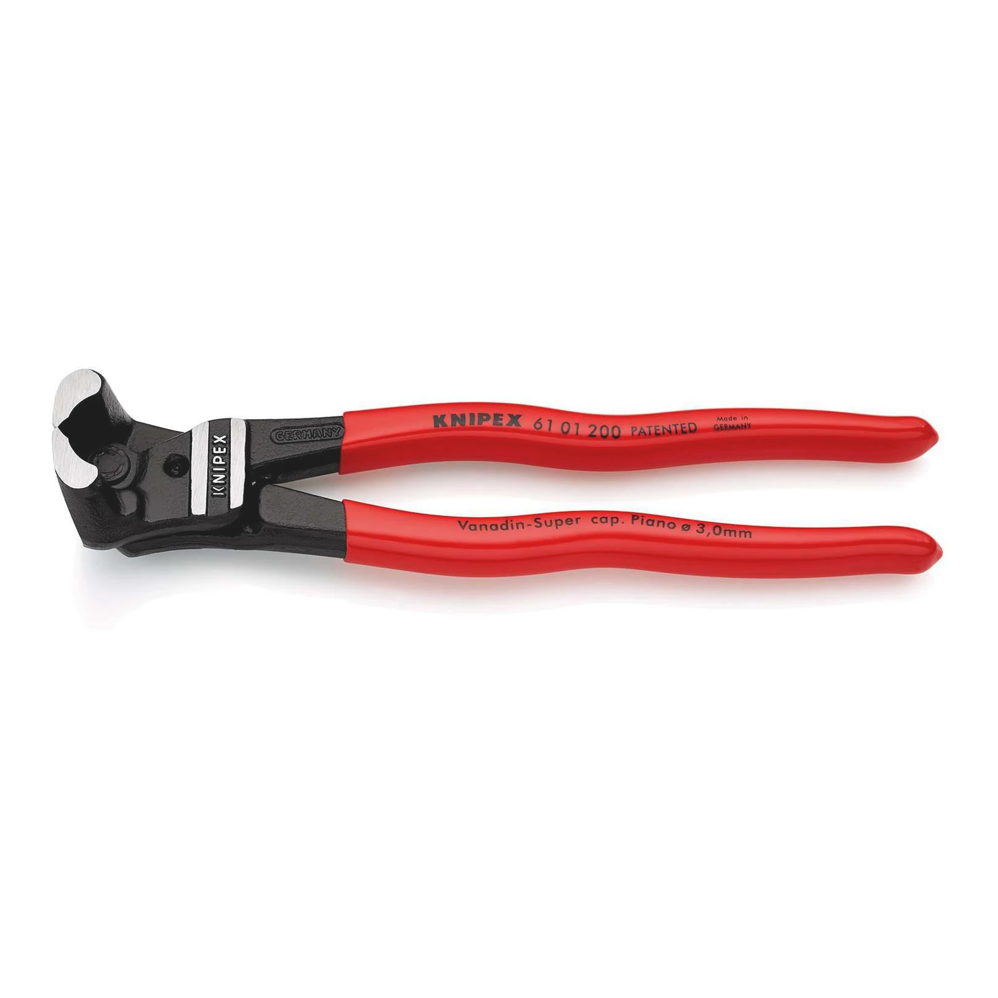 KNIPEX | Bolzenvornschneider | Gesamtlänge 200 mm | Kopf poliert Kunststoffüberzug