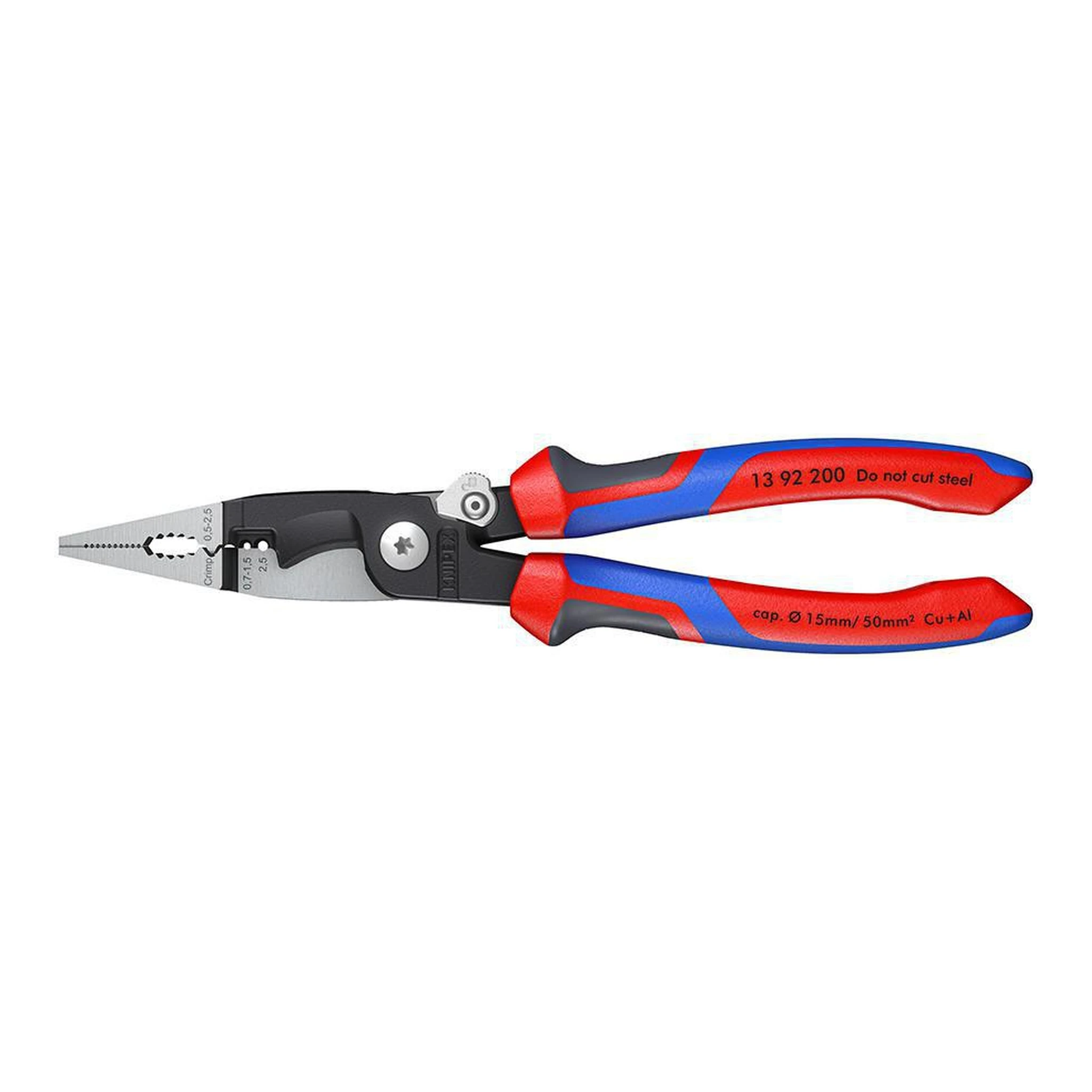 KNIPEX | Elektroinstallationszange | Länge 200 mm | poliert Mehrkomponentenhüllen