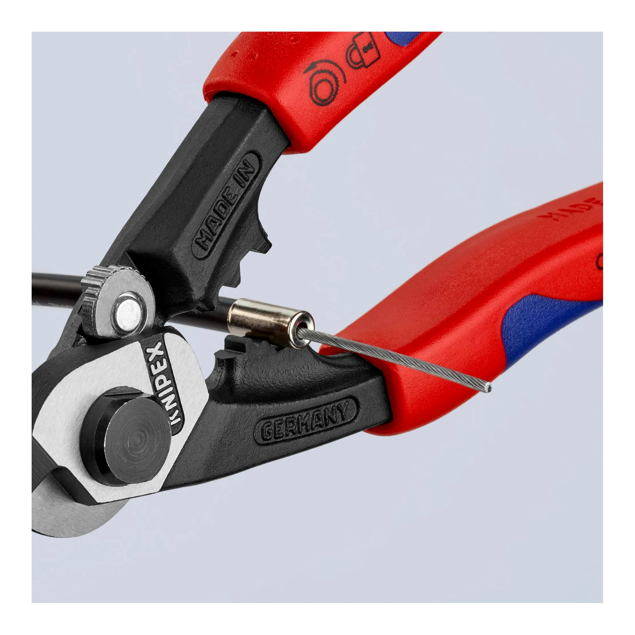 KNIPEX | Drahtseilschere | Länge 190 mm | poliert – Bild 3